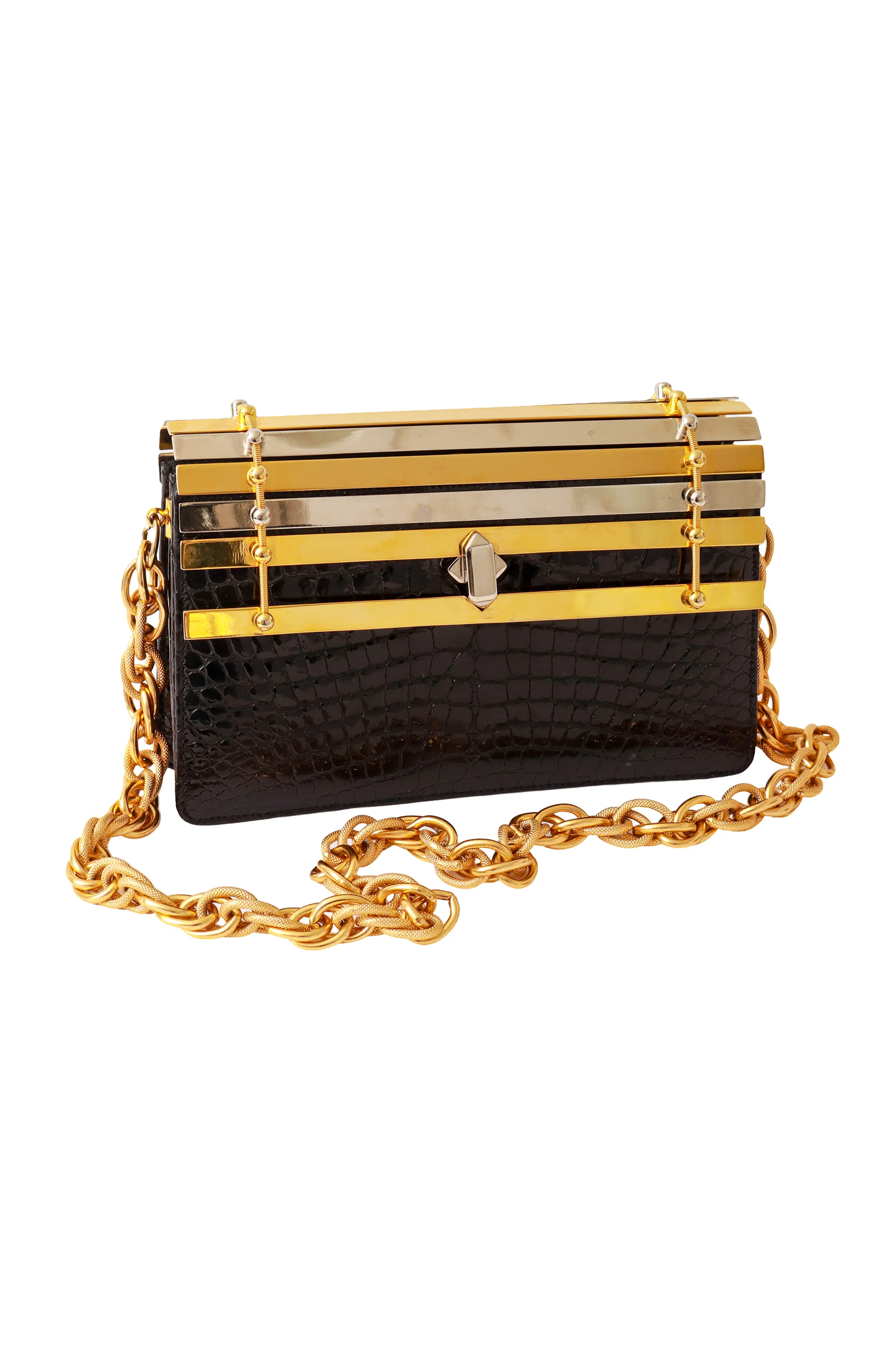 Mixed Metal Reptile Bag