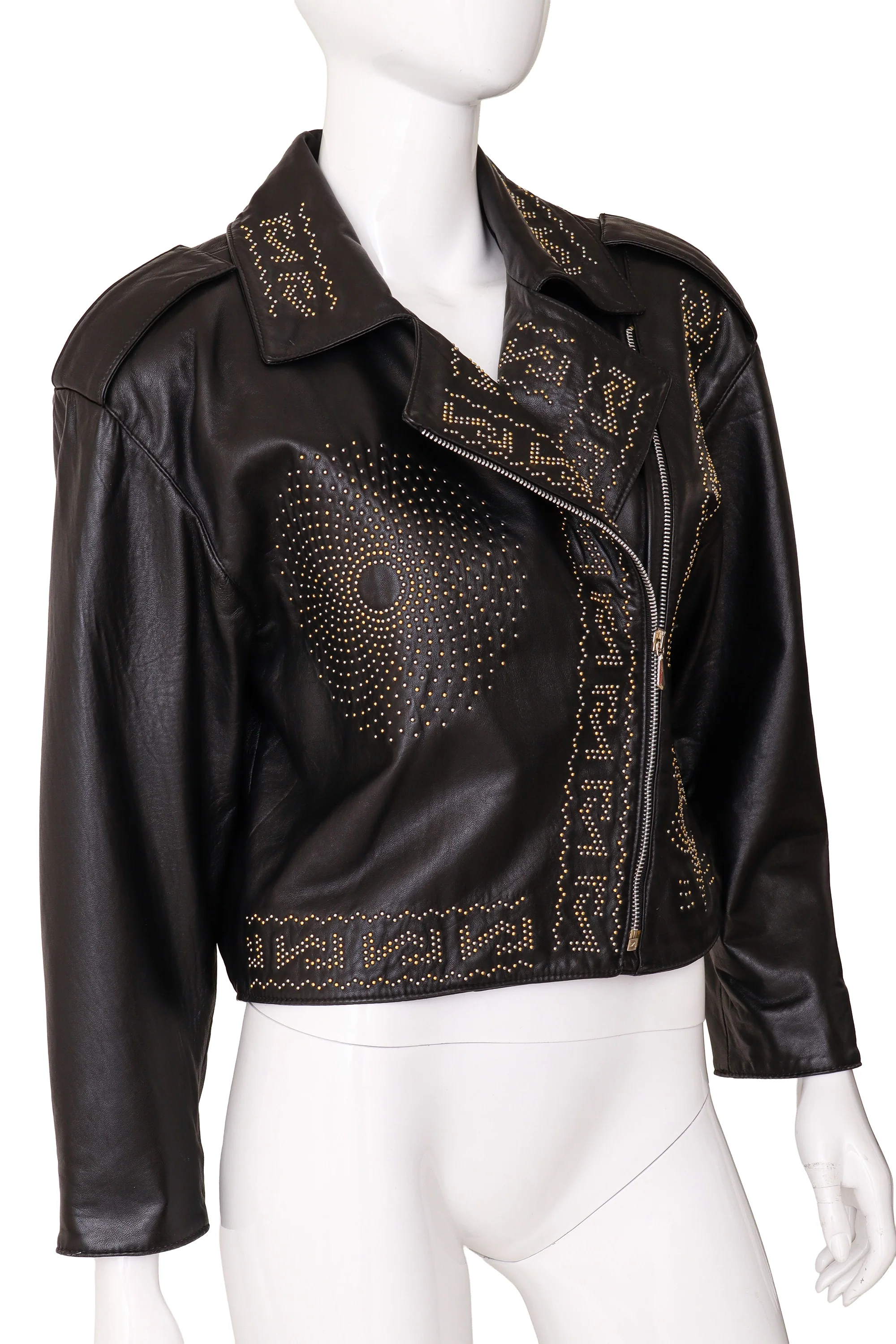 Mixed Metal Stud Moto Jacket - Image 2