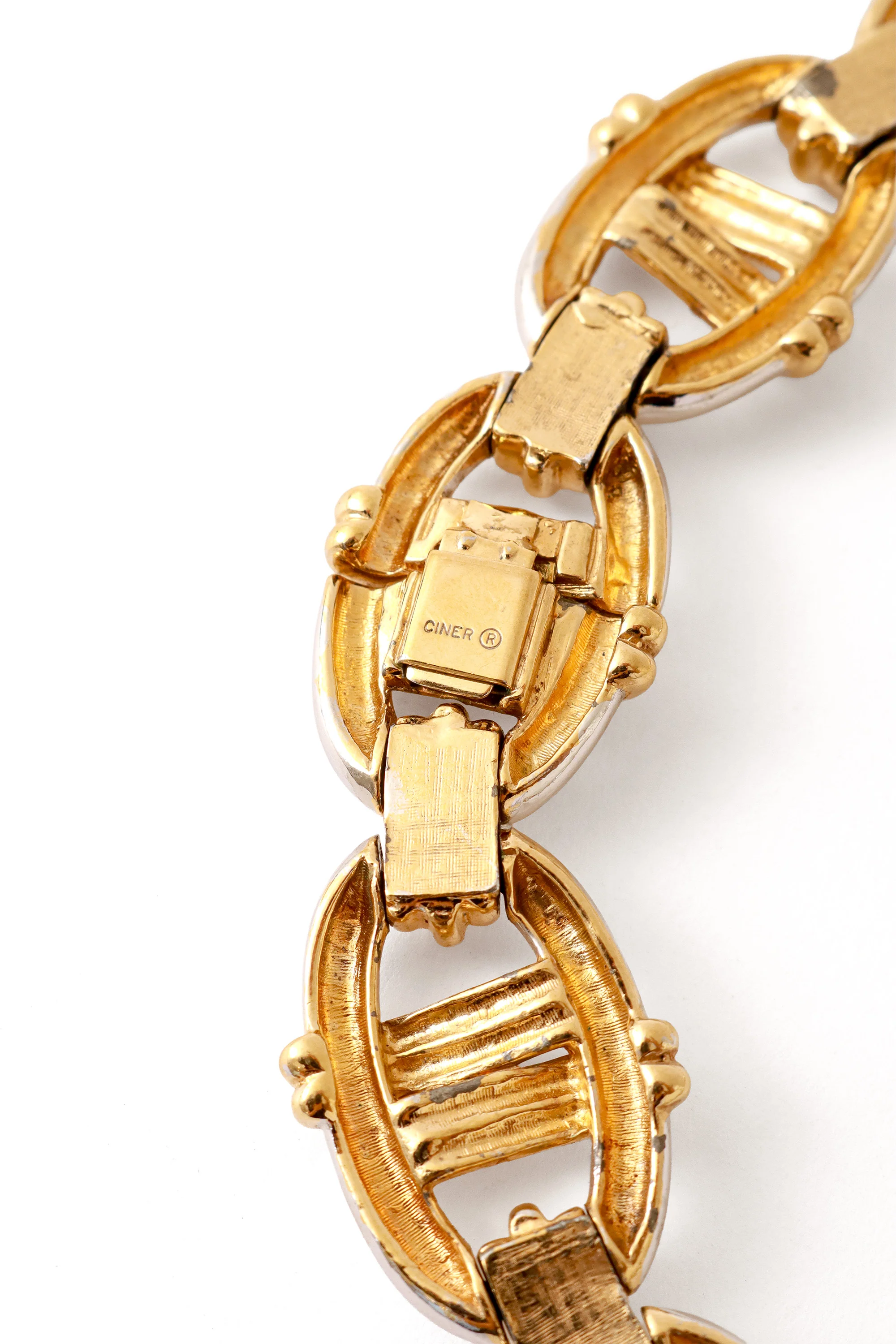 Mixed Metal Wrap Link Necklace - Image 4