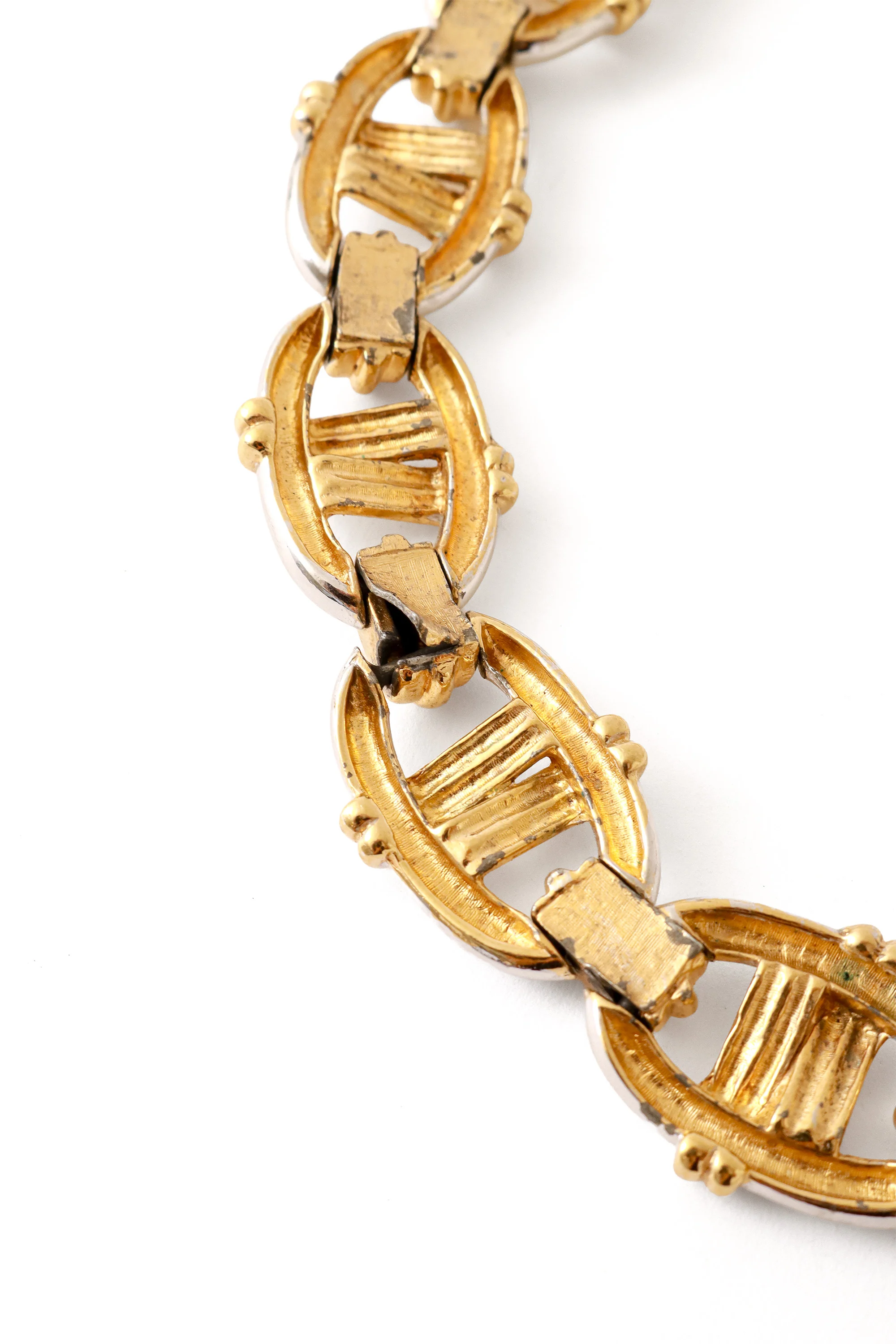 Mixed Metal Wrap Link Necklace - Image 6