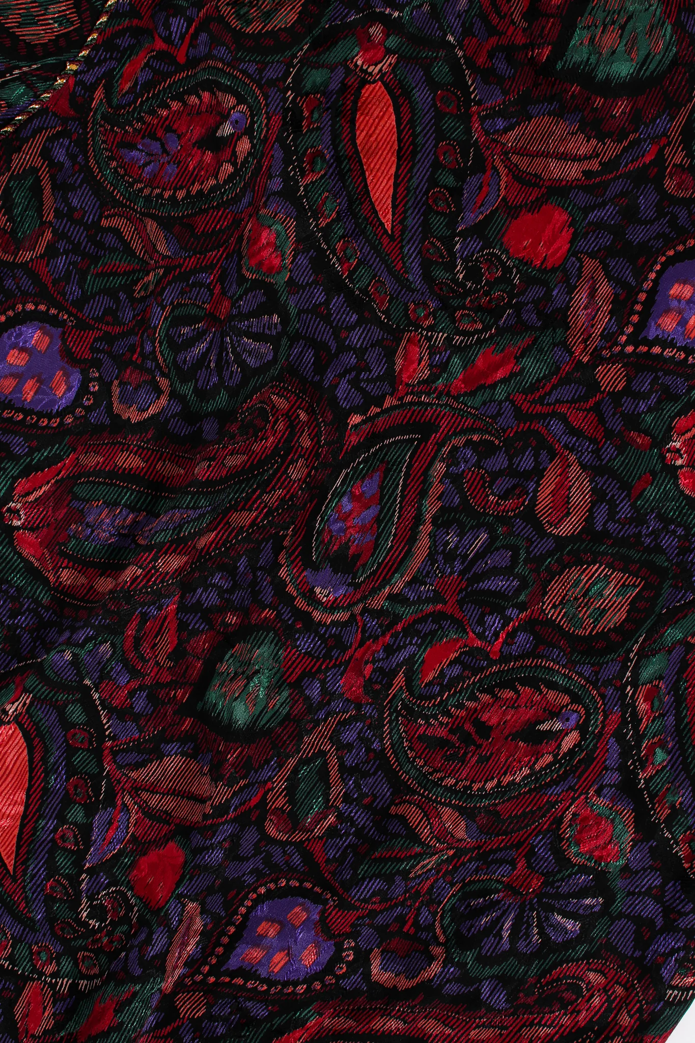 Mixed Print Floral Paisley Blouse & Skirt Set - Image 12