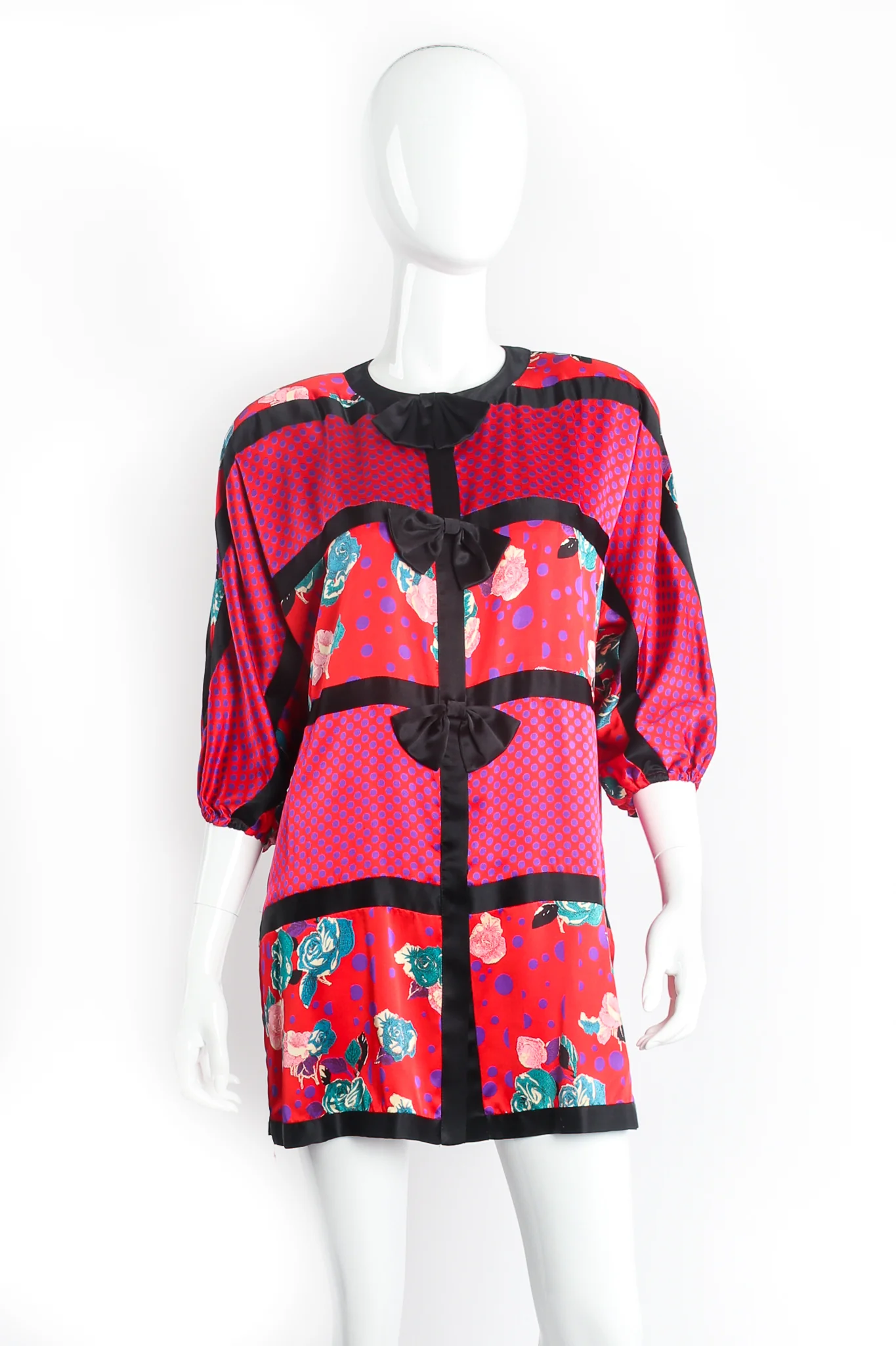 Mixed Print Longline Top