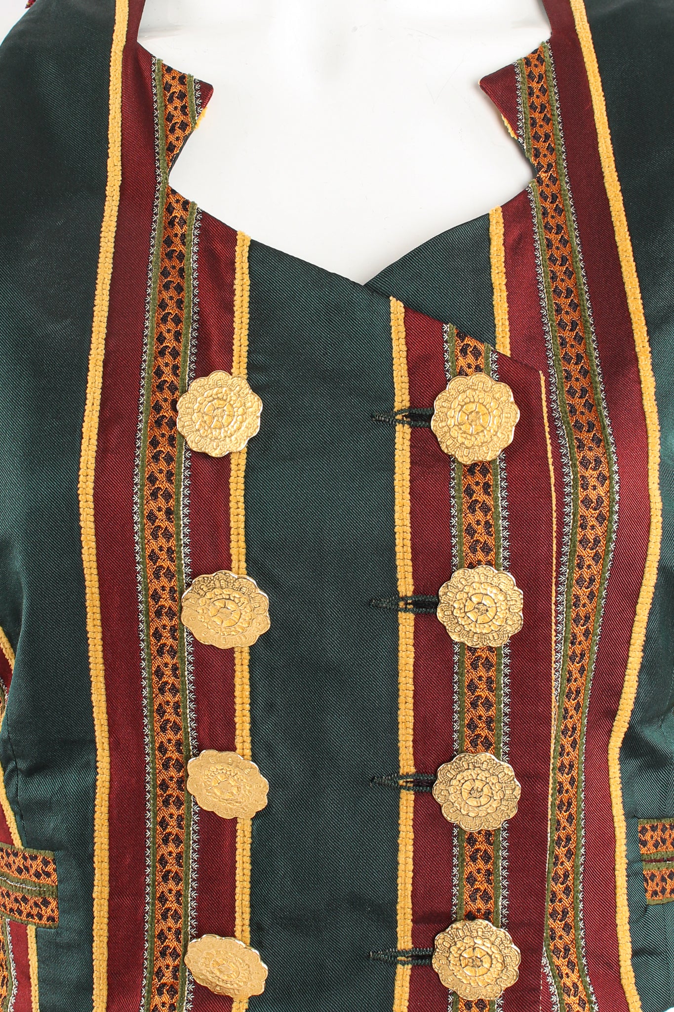 Mixed Print Silk Vest - Image 11