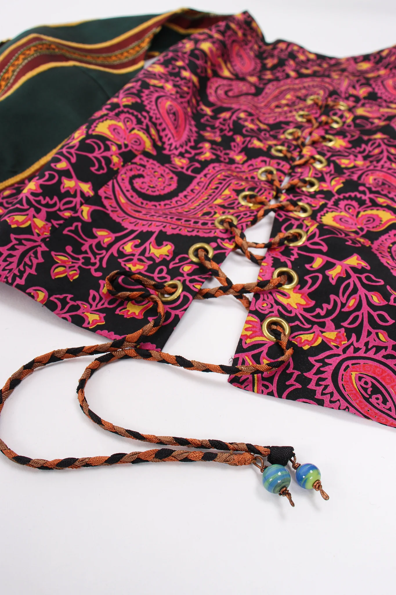 Mixed Print Silk Vest - Image 14