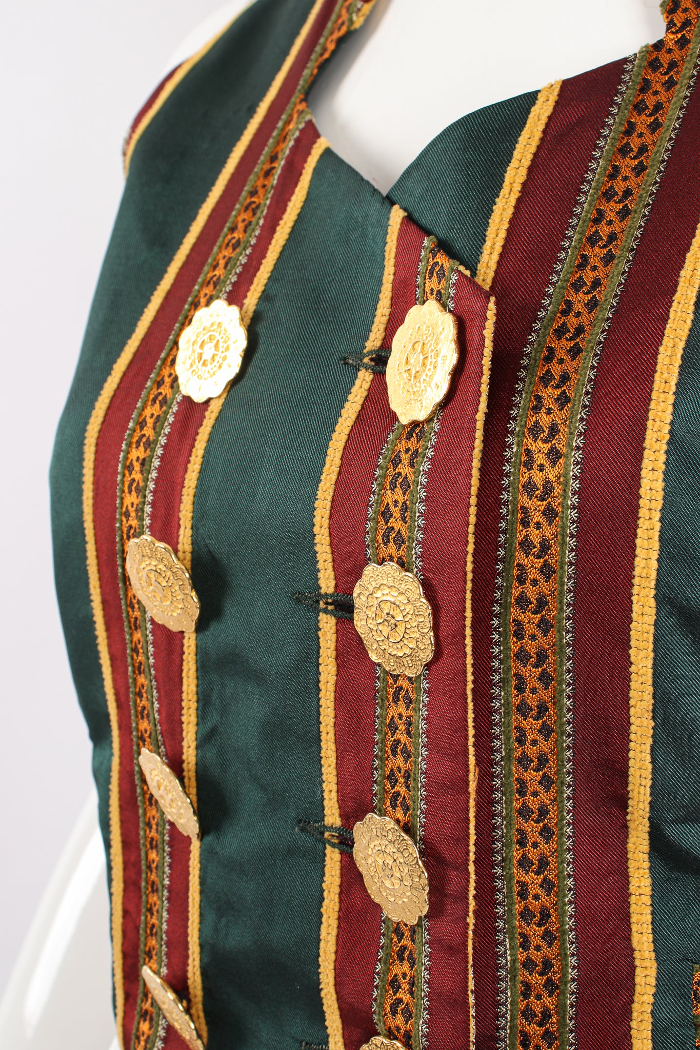 Mixed Print Silk Vest - Image 6