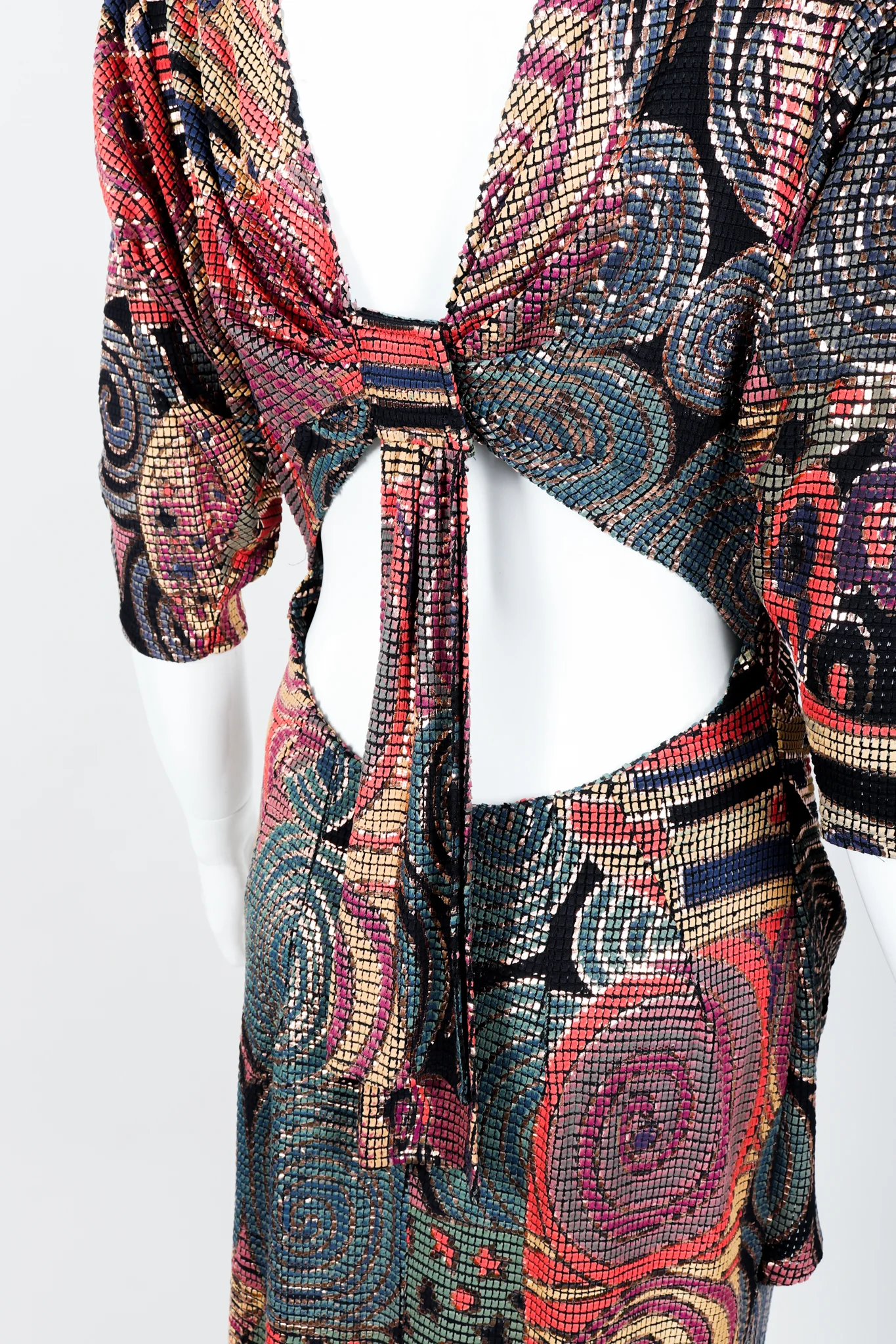 Mosaic Keyhole Back Dress