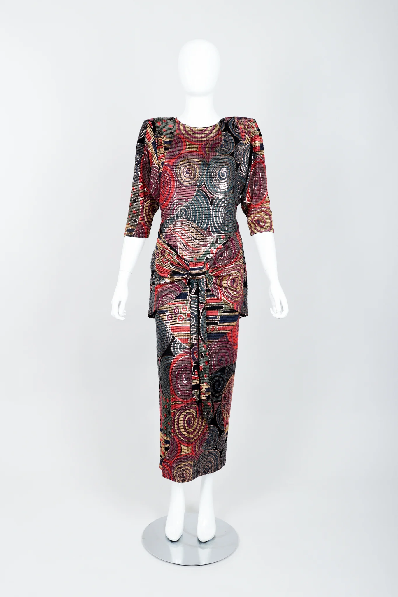 Mosaic Keyhole Back Dress - Image 4