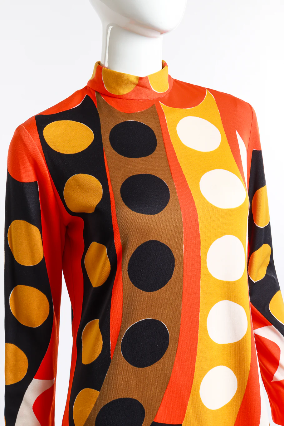 Mod Circle Print Dress - Image 4