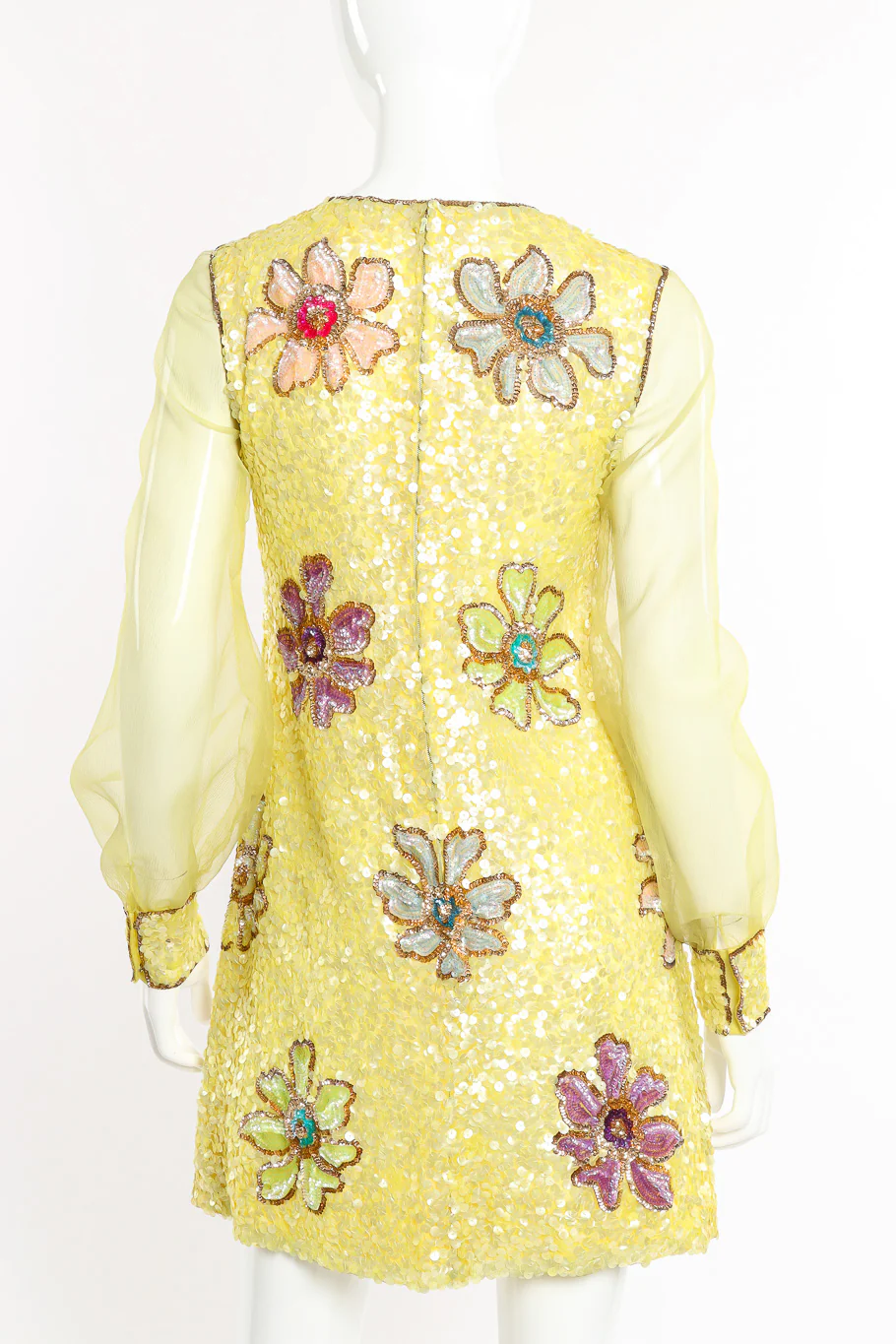 Mod Flower Sequin Dress - Image 12