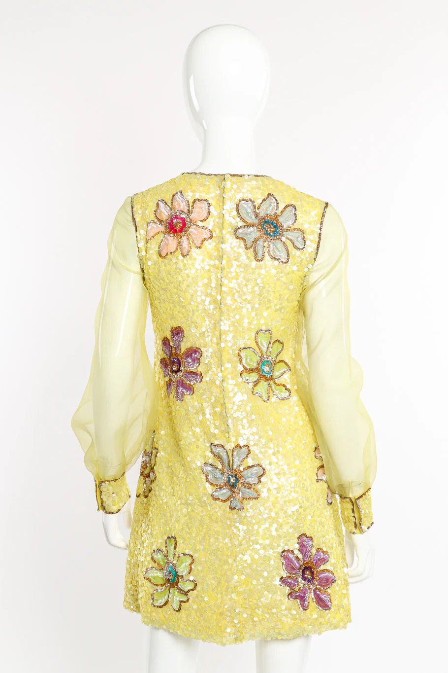 Mod Flower Sequin Dress - Image 3