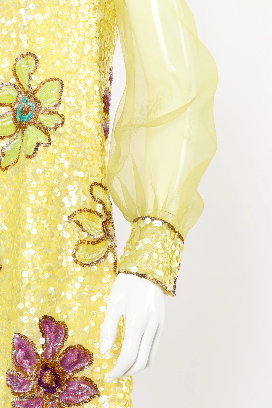 Mod Flower Sequin Dress - Image 5