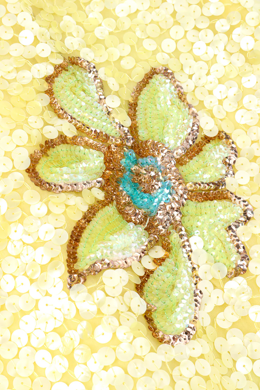 Mod Flower Sequin Dress - Image 9