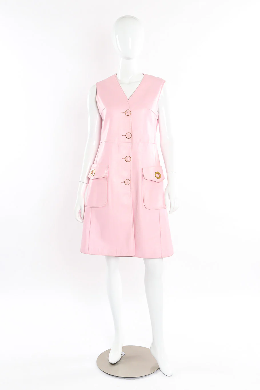Mod Leather Dress - Image 2