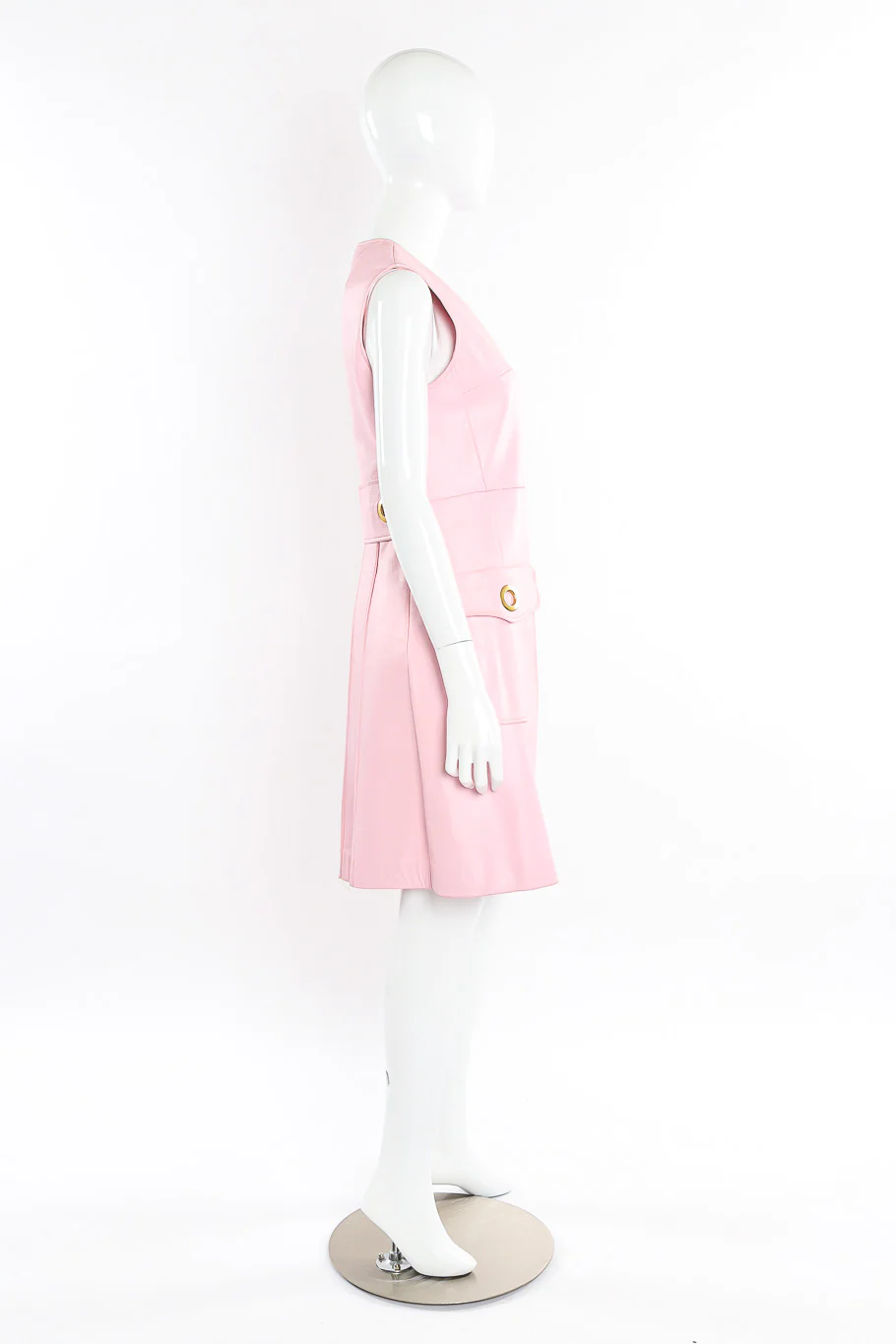 Mod Leather Dress - Image 3