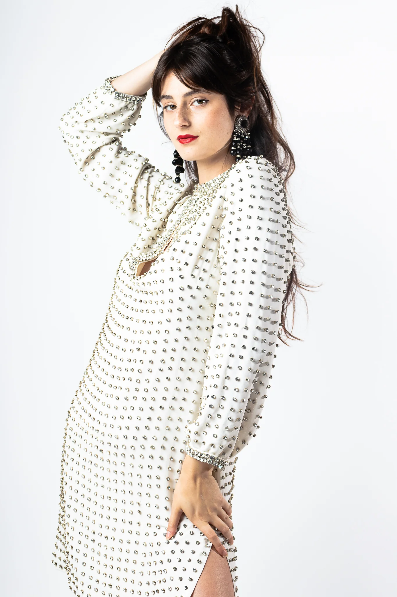 Mod Rhinestone Shift Dress - Image 3