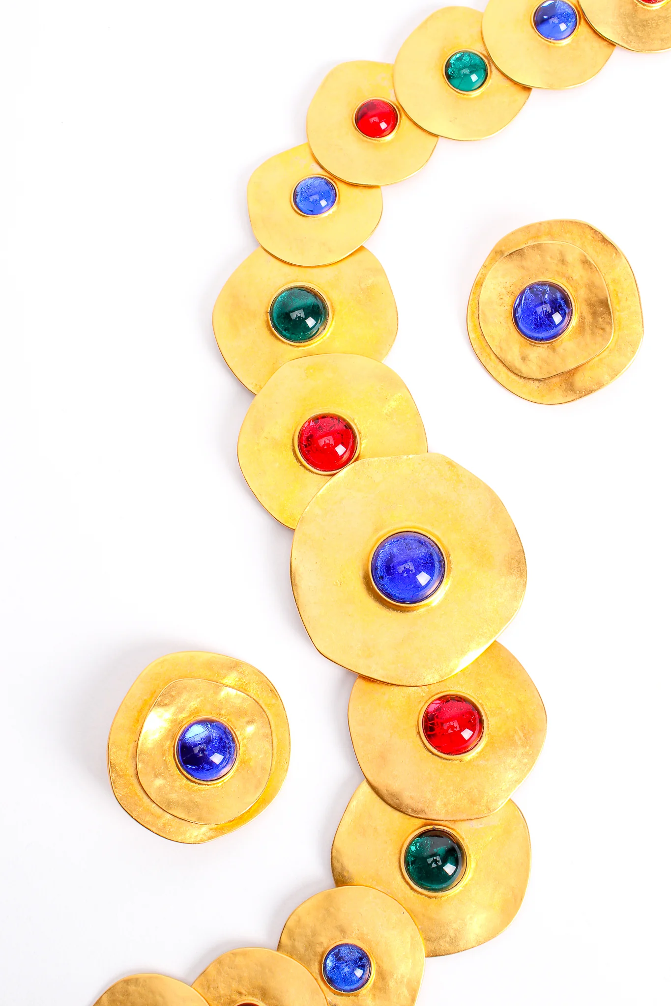 Modernist Disc Collar & Earring Set - Image 4