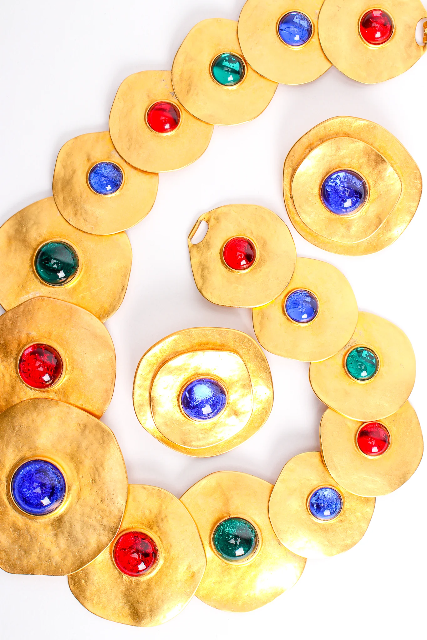 Modernist Disc Collar & Earring Set - Image 5
