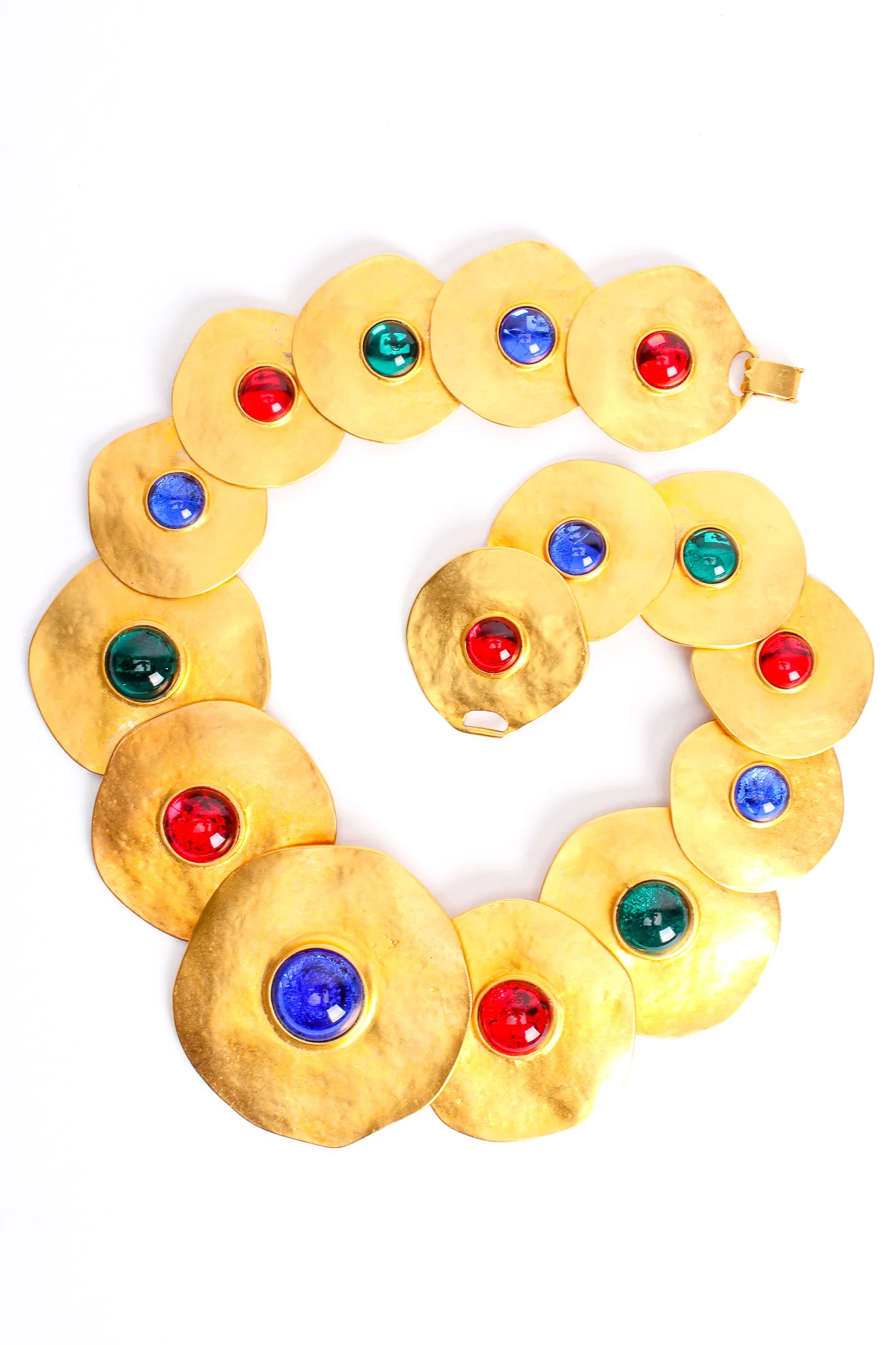 Modernist Disc Collar & Earring Set - Image 9