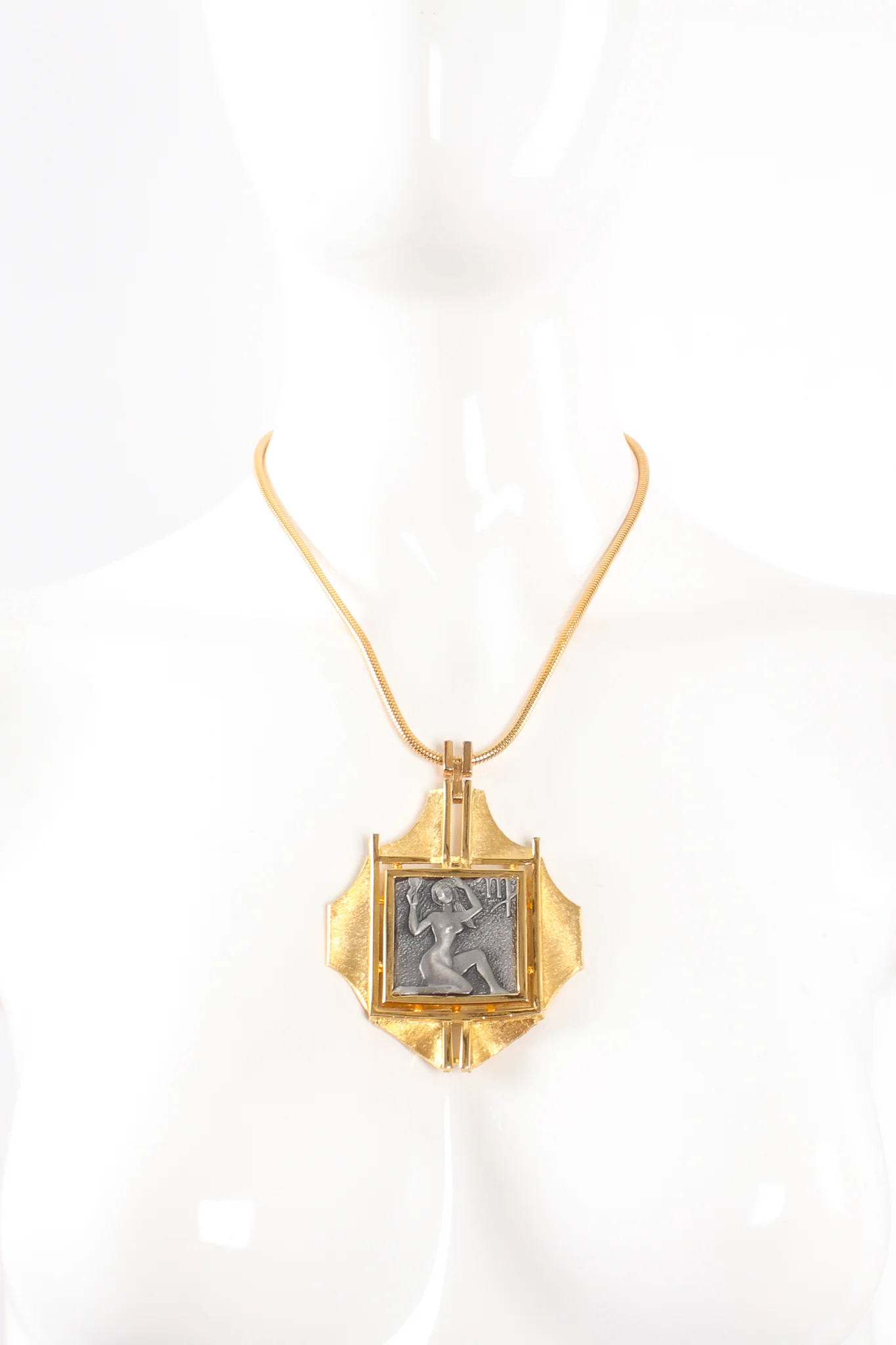 Modernist Virgo Pendant Necklace - Image 3
