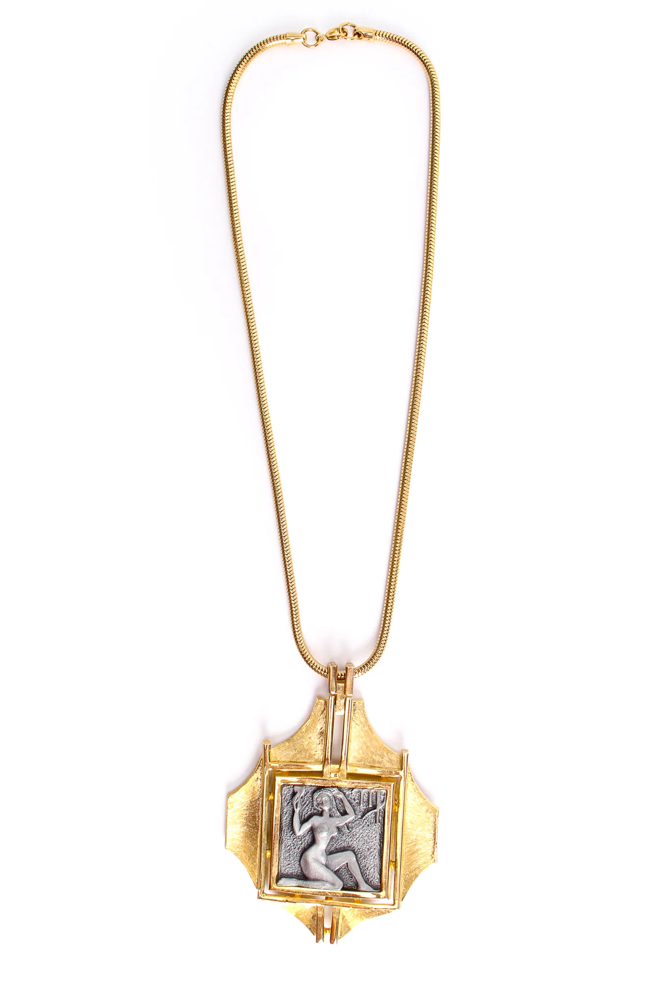 Modernist Virgo Pendant Necklace - Image 4
