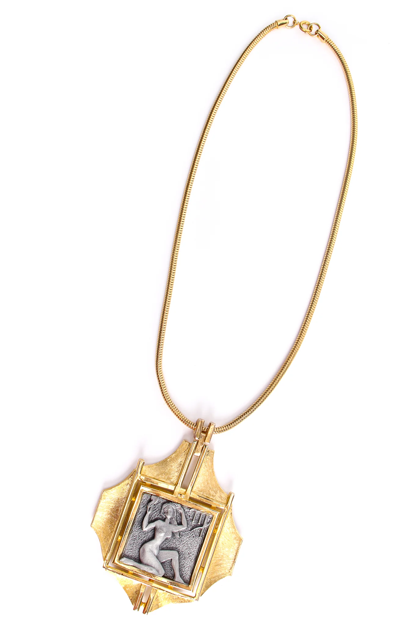 Modernist Virgo Pendant Necklace - Image 5
