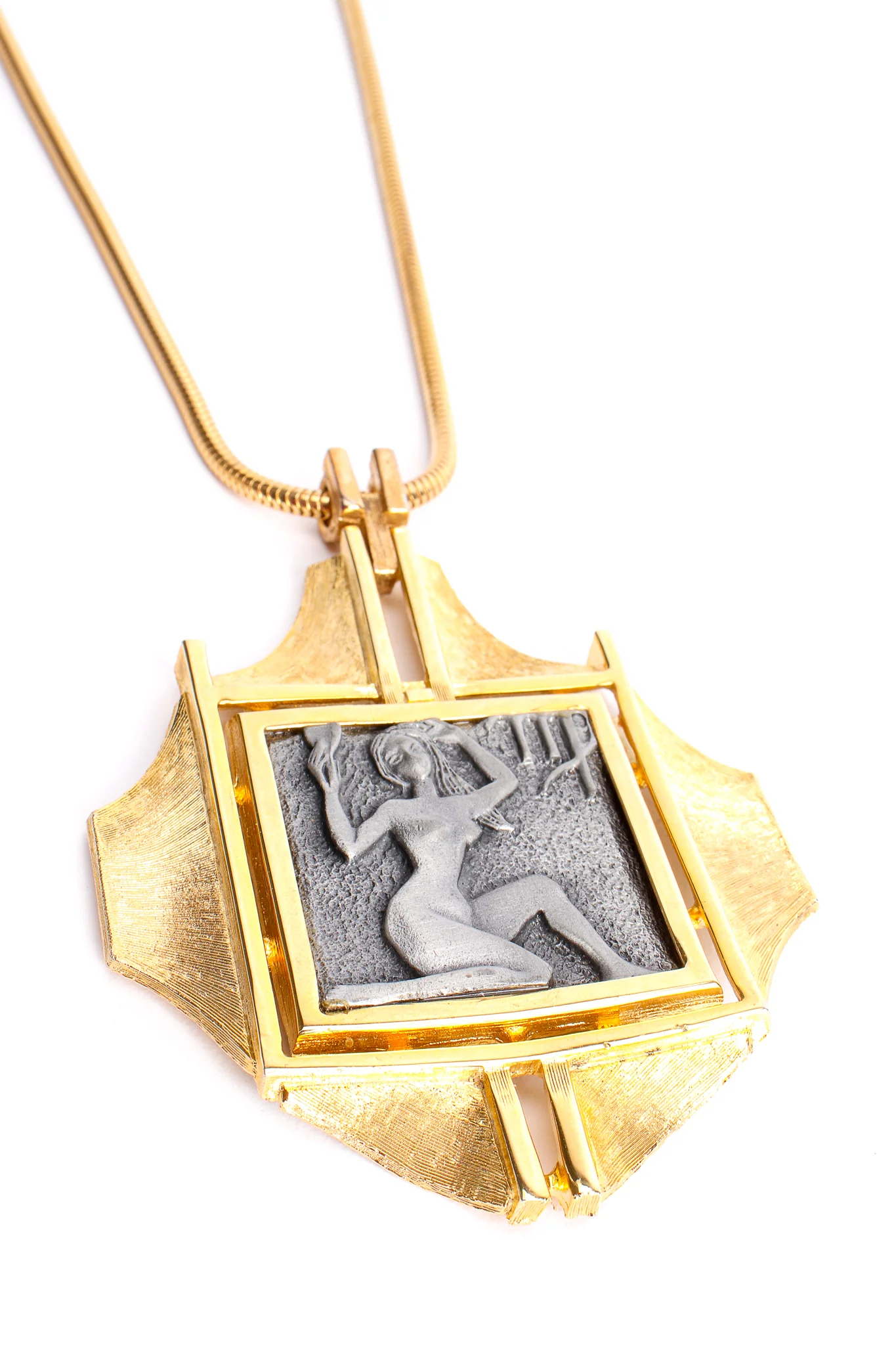Modernist Virgo Pendant Necklace - Image 6