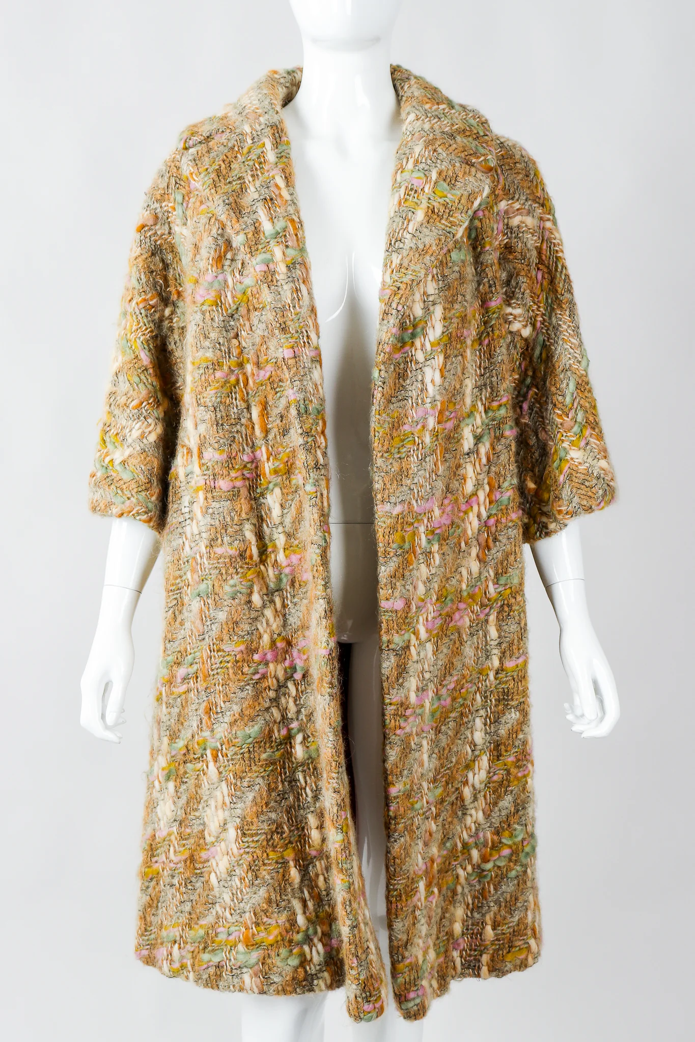 Mohair Bouclé Swing Coat - Image 2