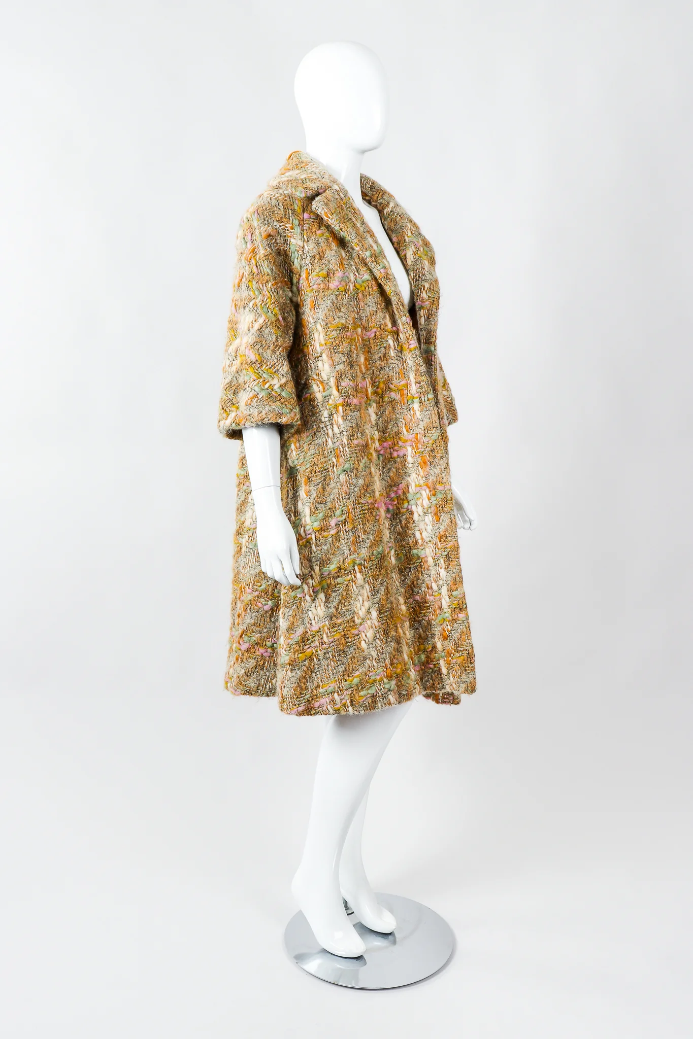 Mohair Bouclé Swing Coat - Image 3