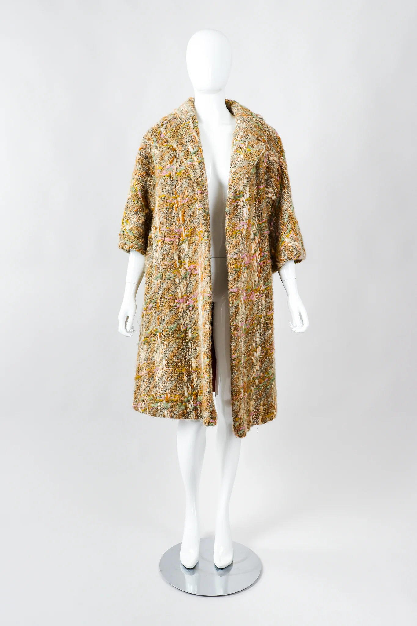 Mohair Bouclé Swing Coat - Image 4