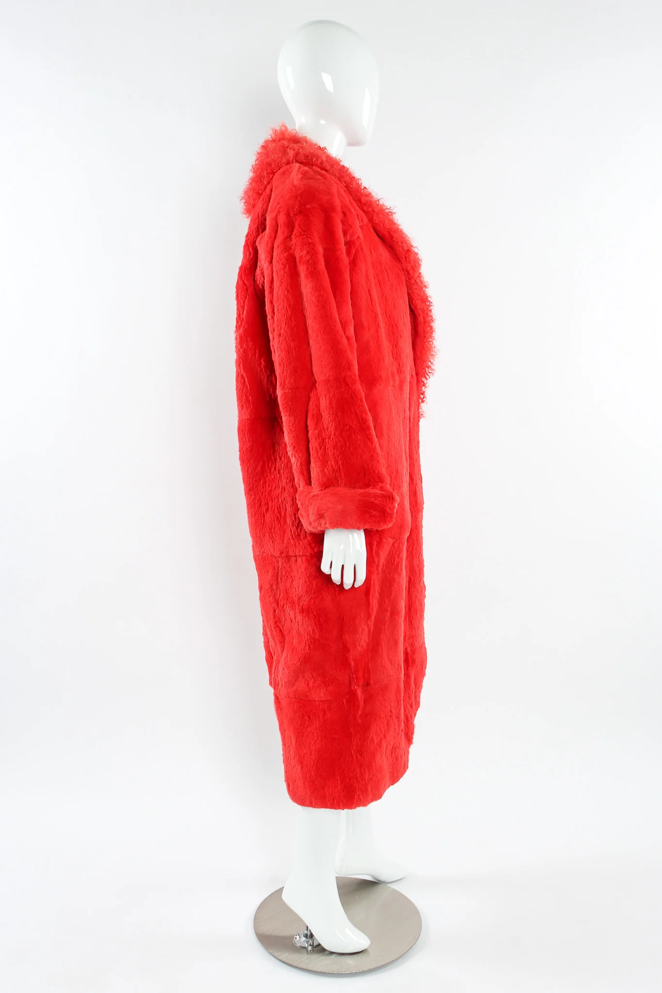 Mongolian Fur Panel Coat - Image 4