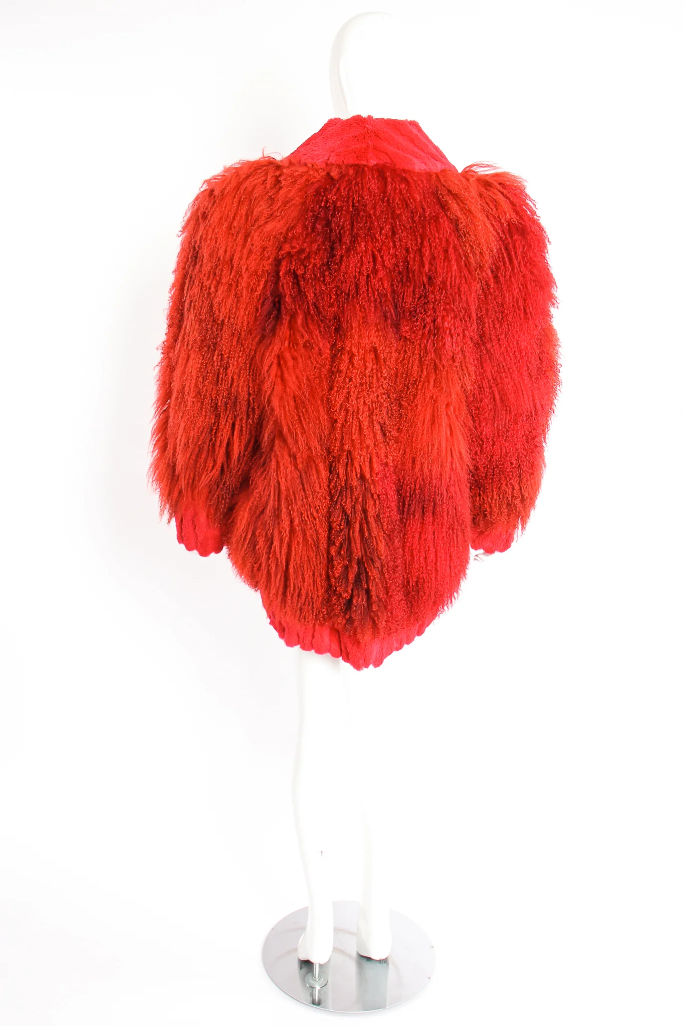 Mongolian Fur Shawl Collar Coat - Image 11