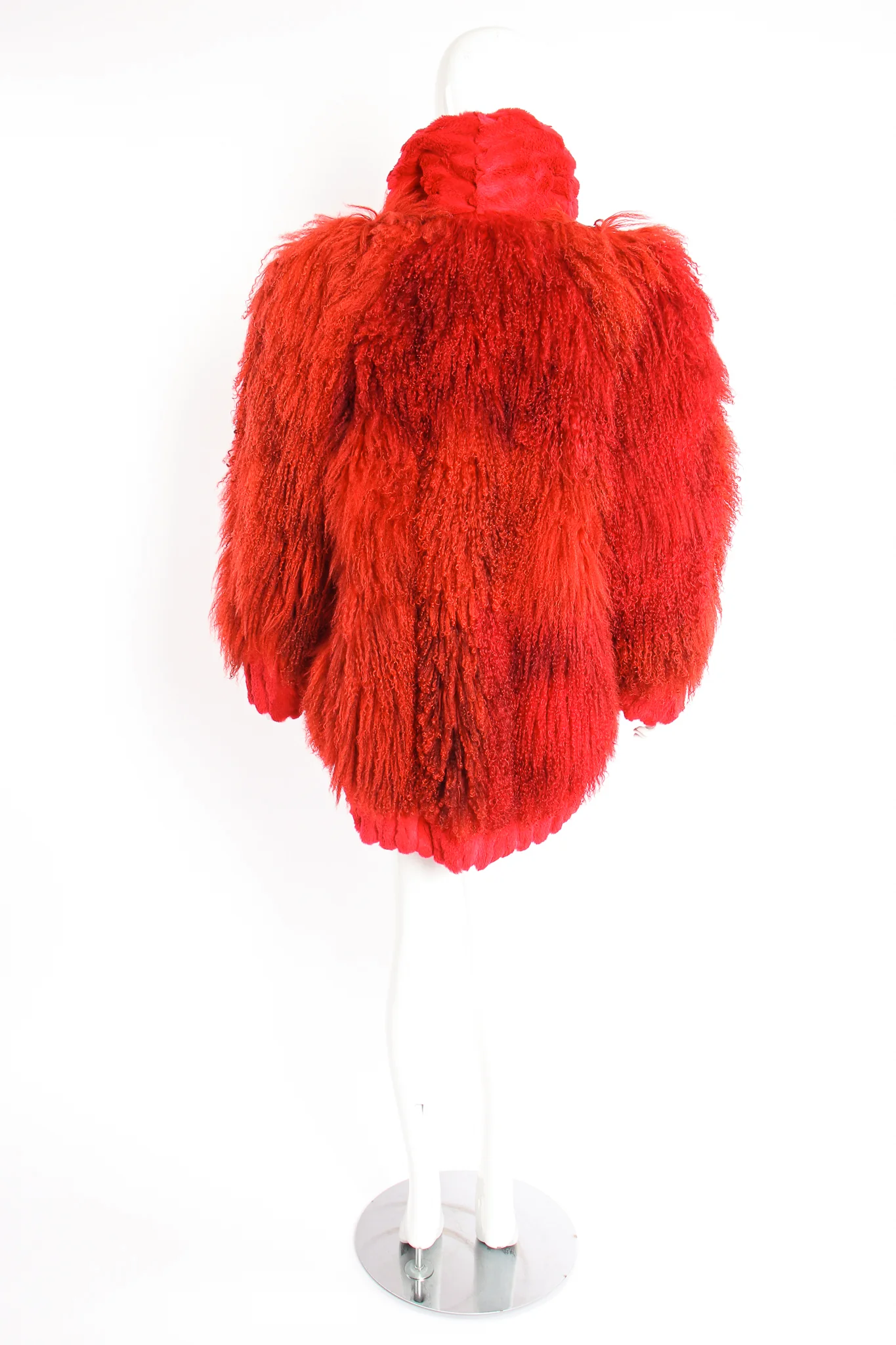 Mongolian Fur Shawl Collar Coat - Image 12