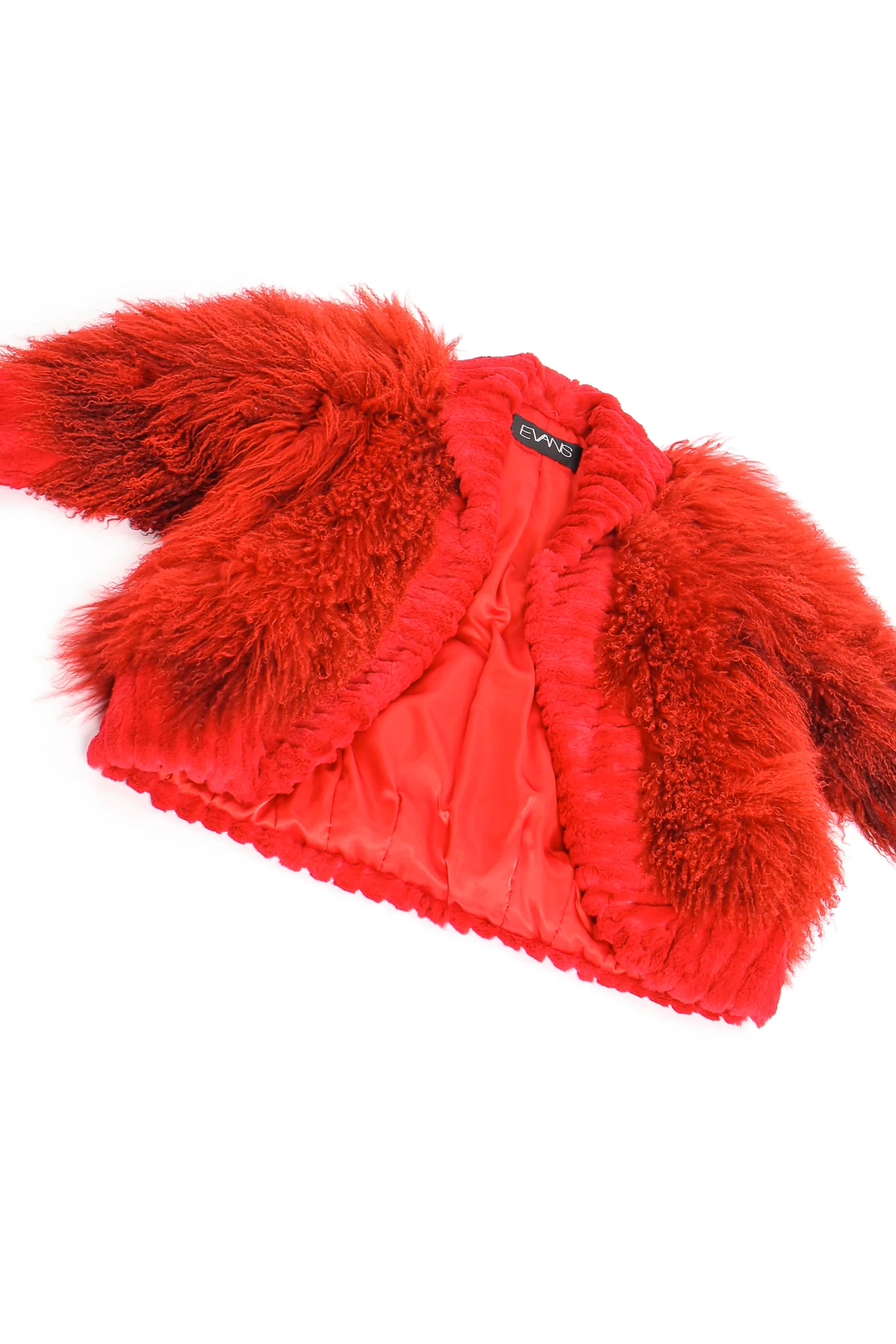 Mongolian Fur Shawl Collar Coat - Image 14