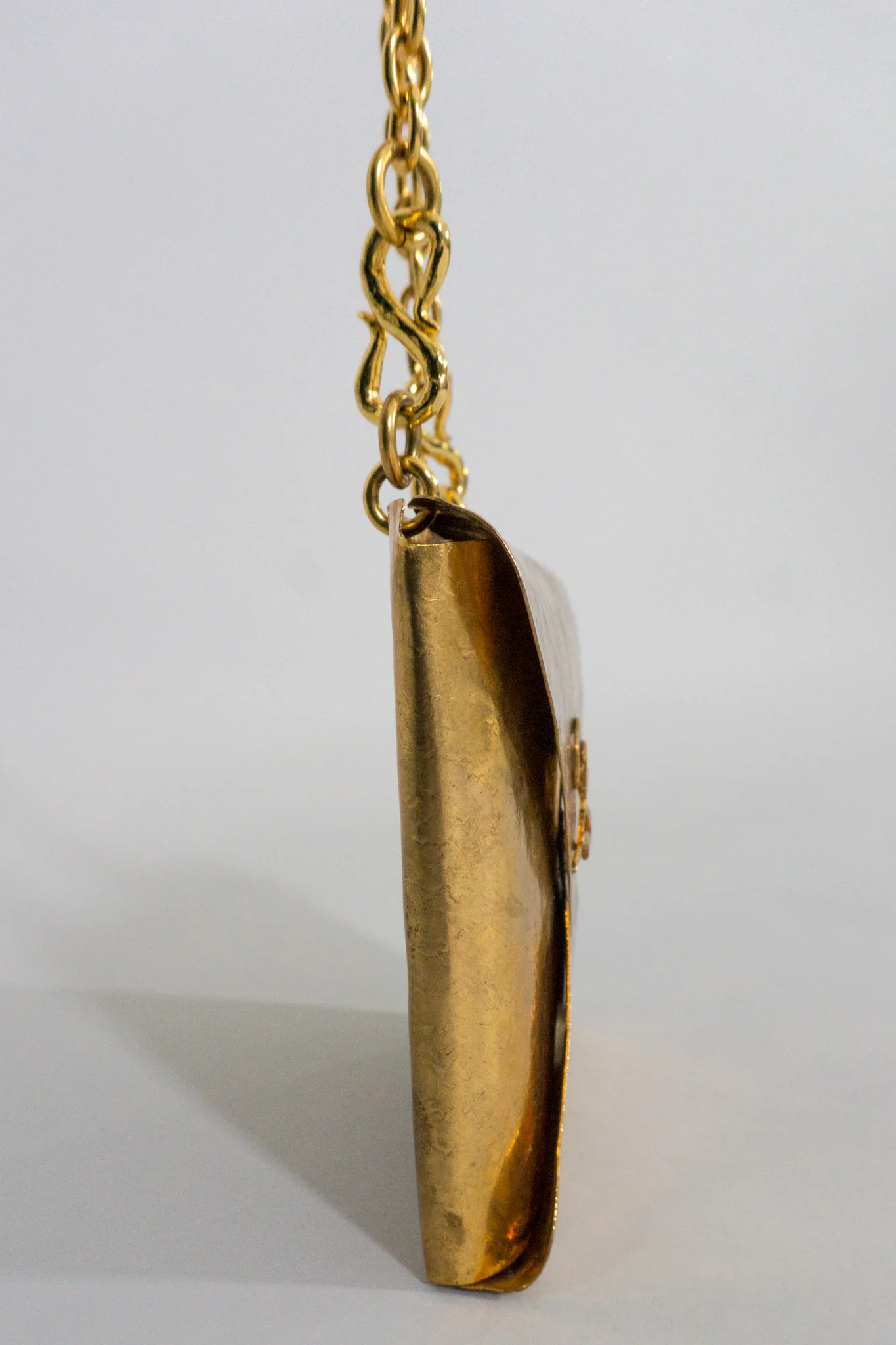Monogram Brass Envelope Chain Bag - Image 9