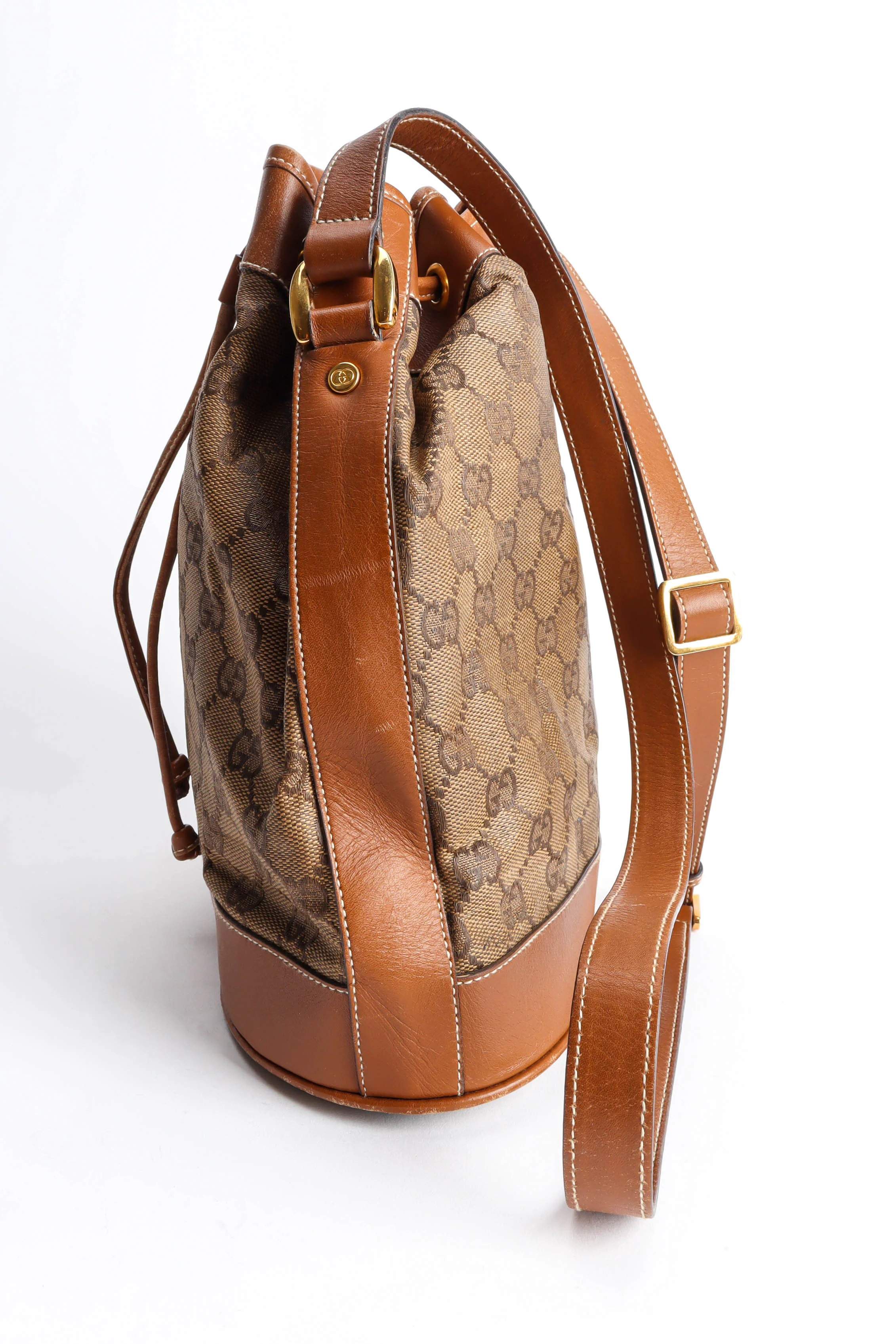 GG Monogram Drawstring Bucket Bag - Image 5