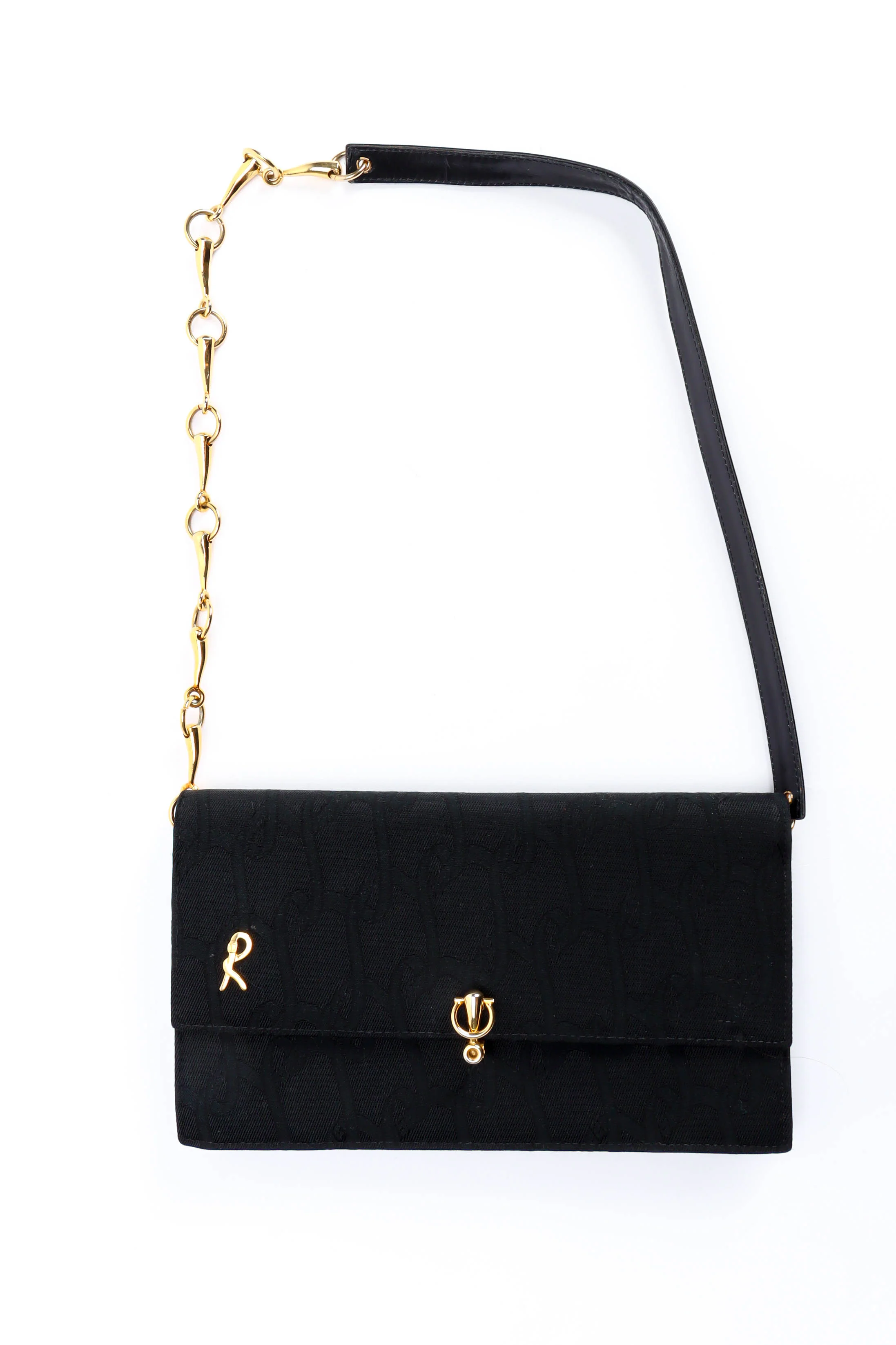 Monogram Envelope Shoulder Clutch
