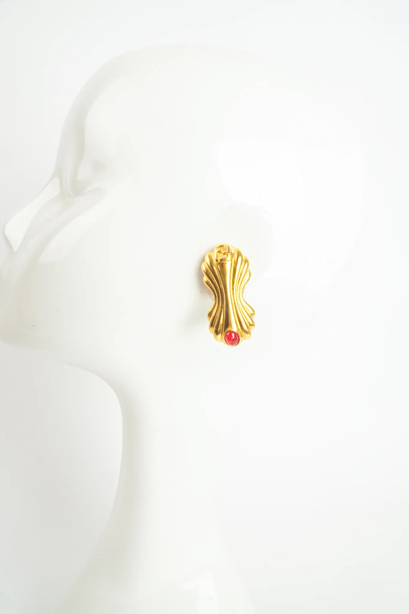 Monogram Fluted Eclair Earrings - Image 4