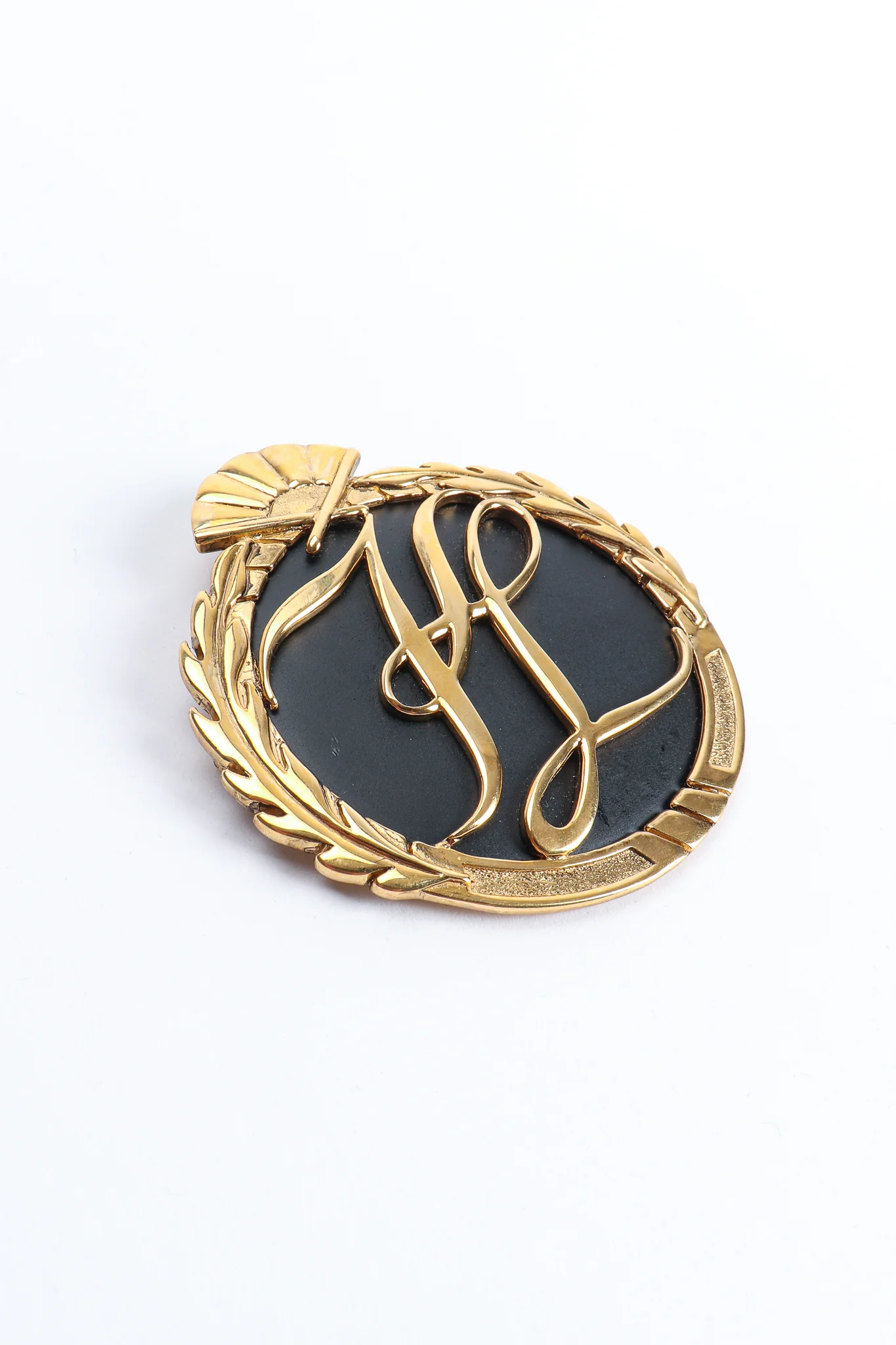 Monogram Logo Brooch - Image 3