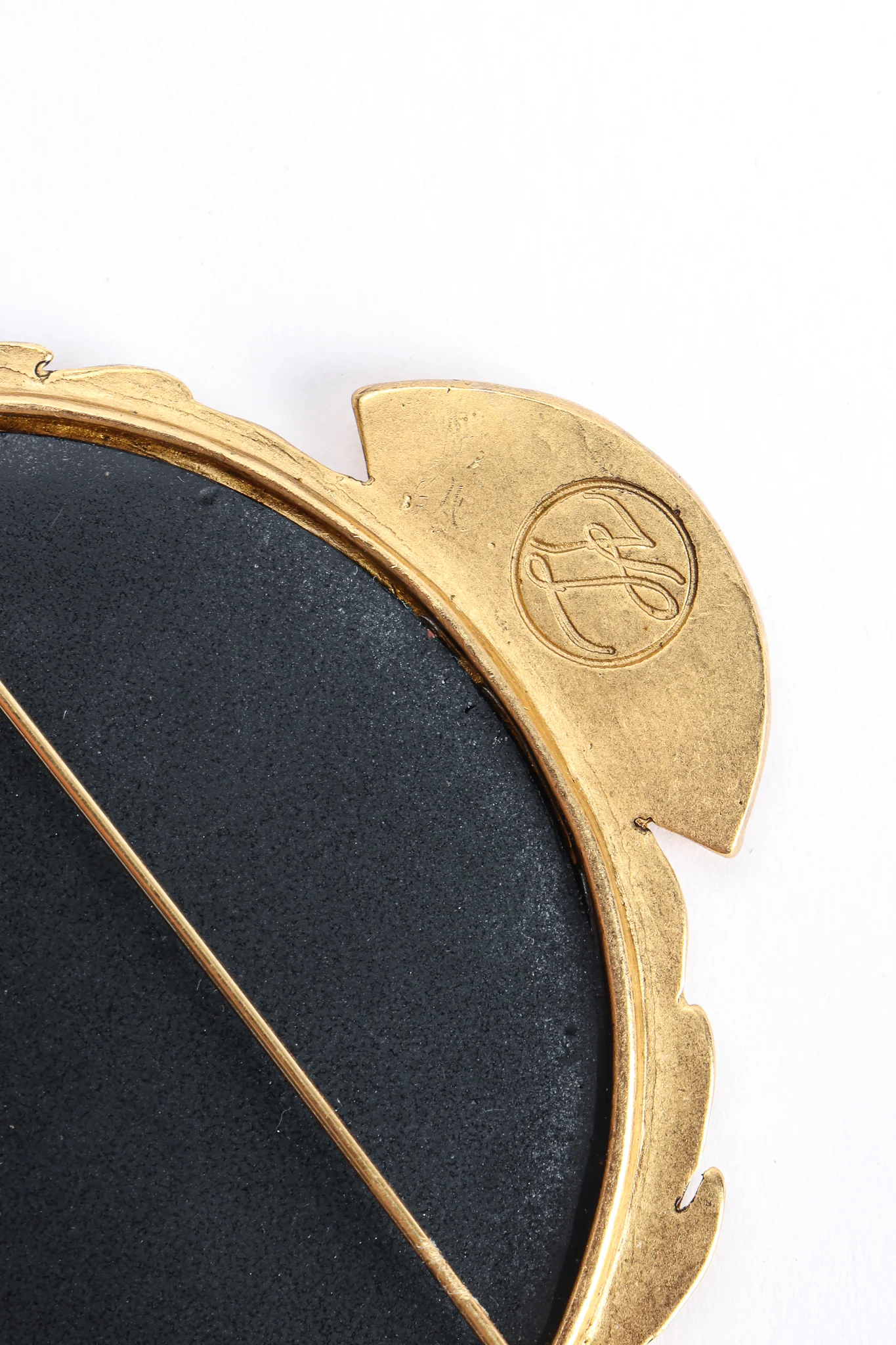 Monogram Logo Brooch - Image 5