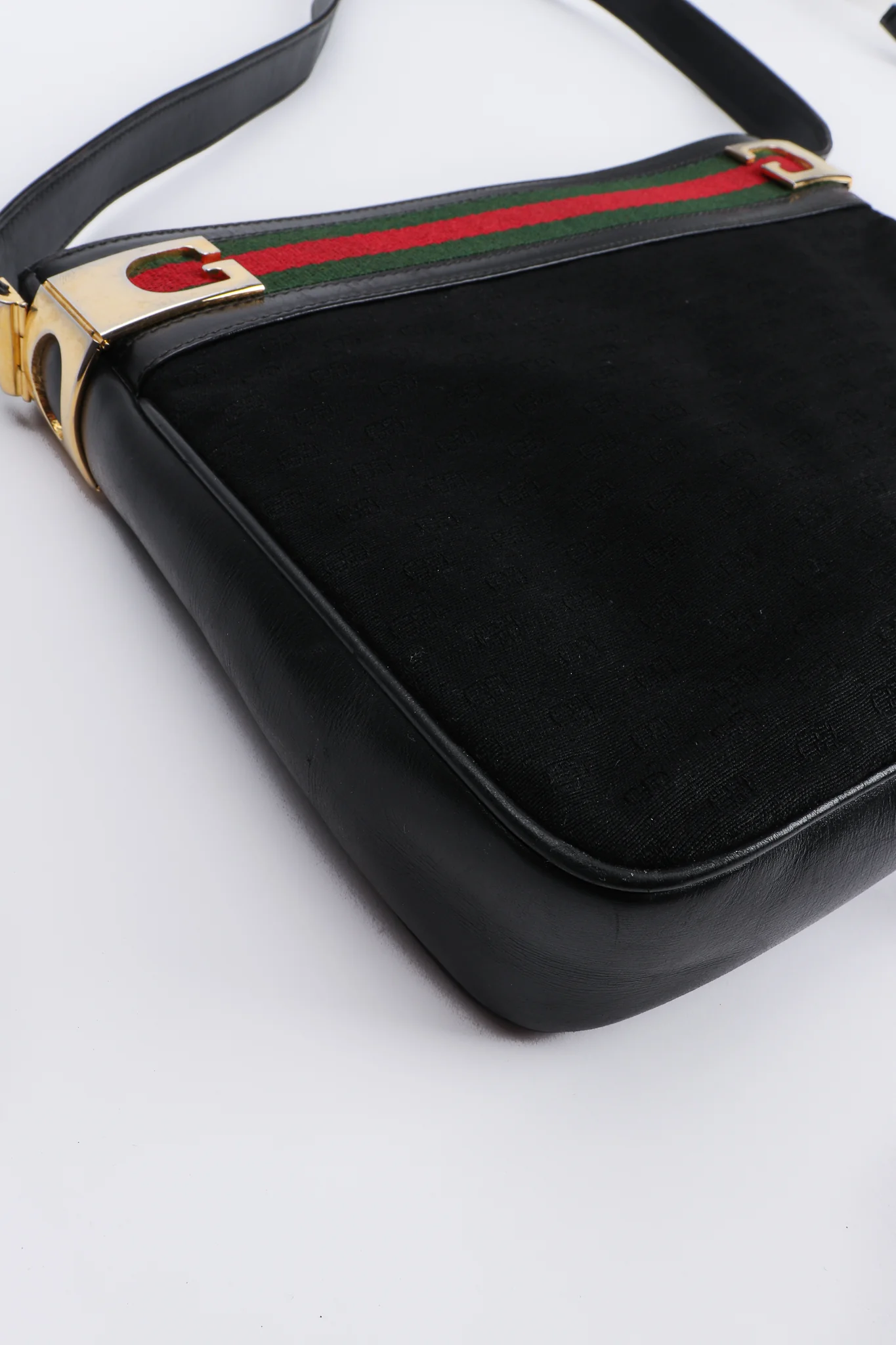 Monogram Stripe Shoulder Bag - Image 4
