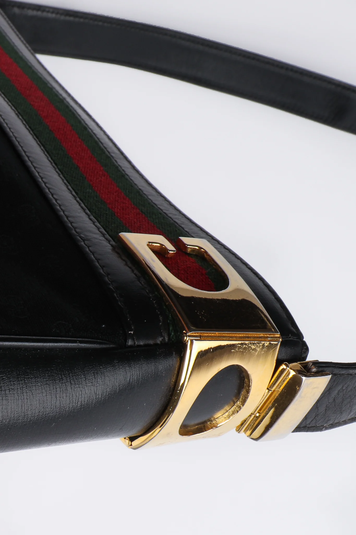Monogram Stripe Shoulder Bag - Image 5