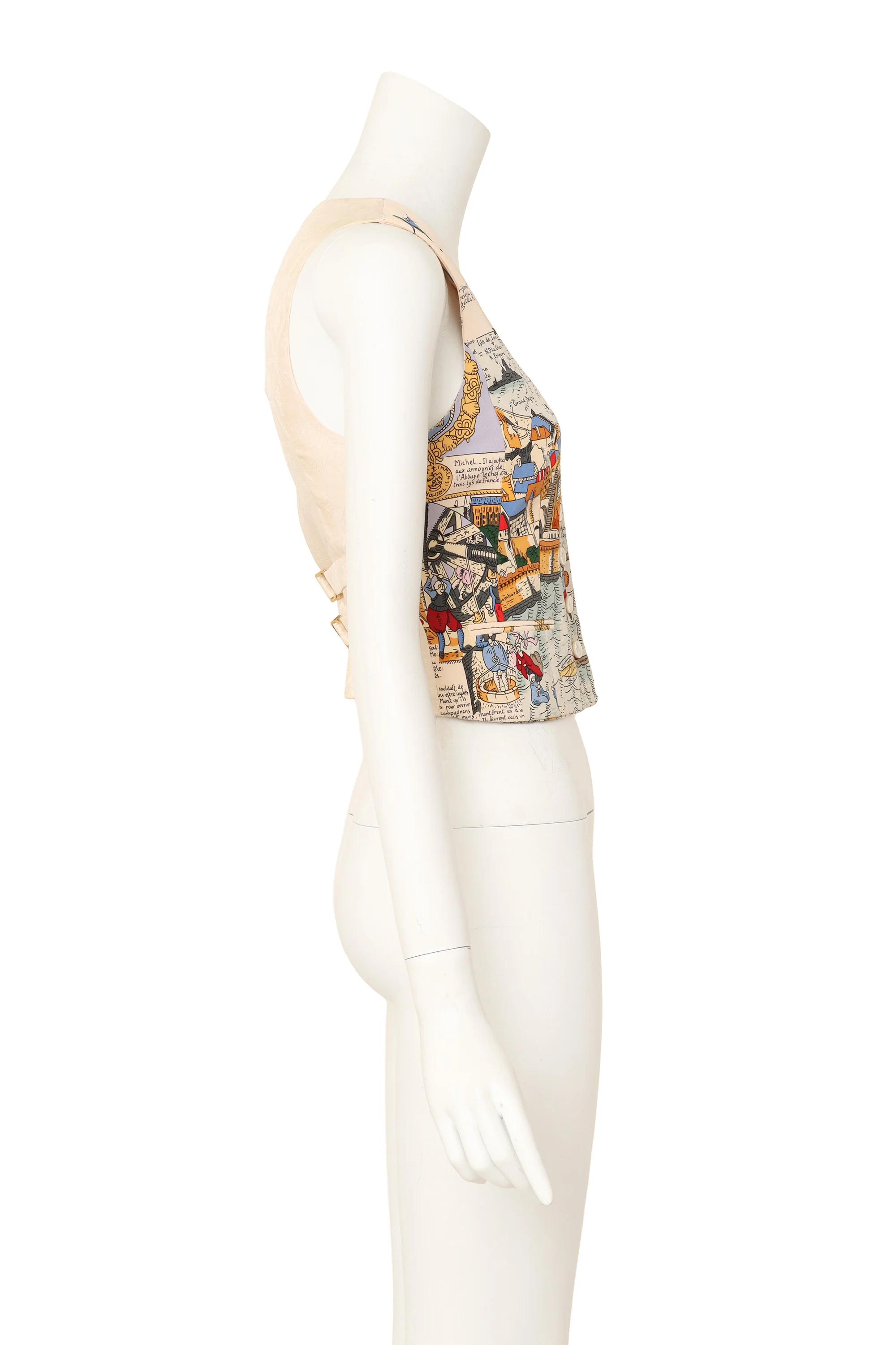 Mont Saint Michel Silk Vest Top - Image 3