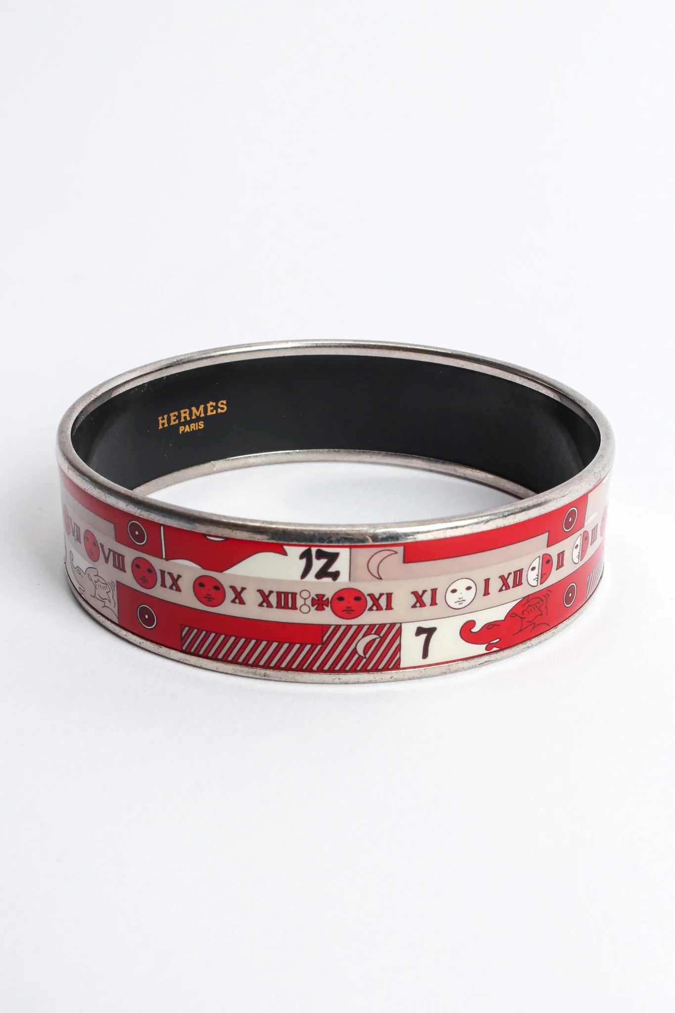 Moon Phase Numerals Wide Enamel Bracelet - Image 4