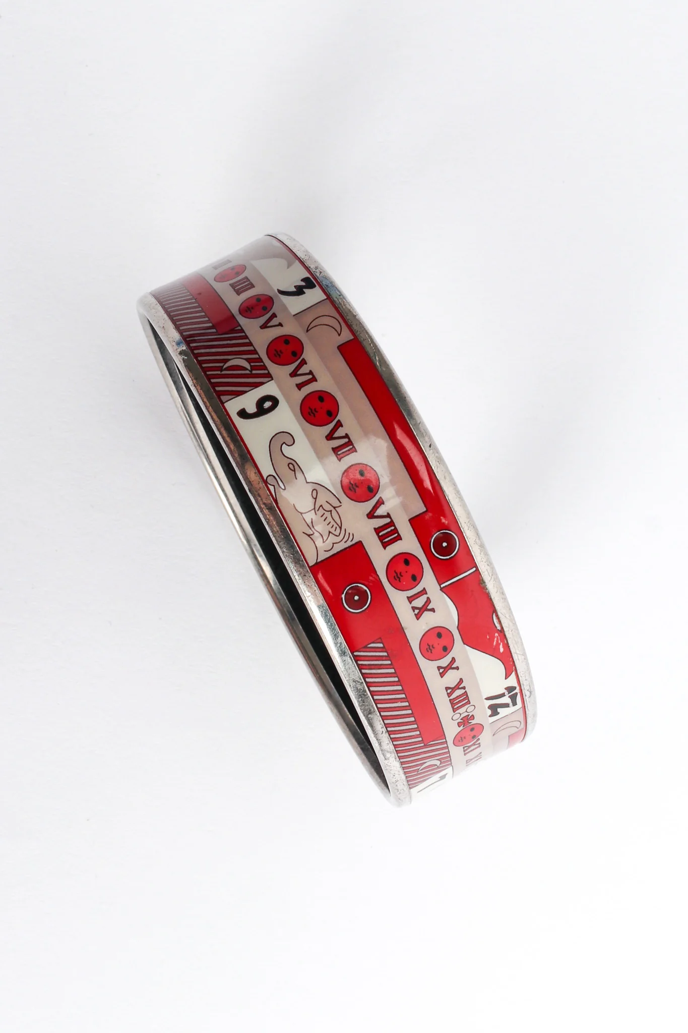 Moon Phase Numerals Wide Enamel Bracelet - Image 6