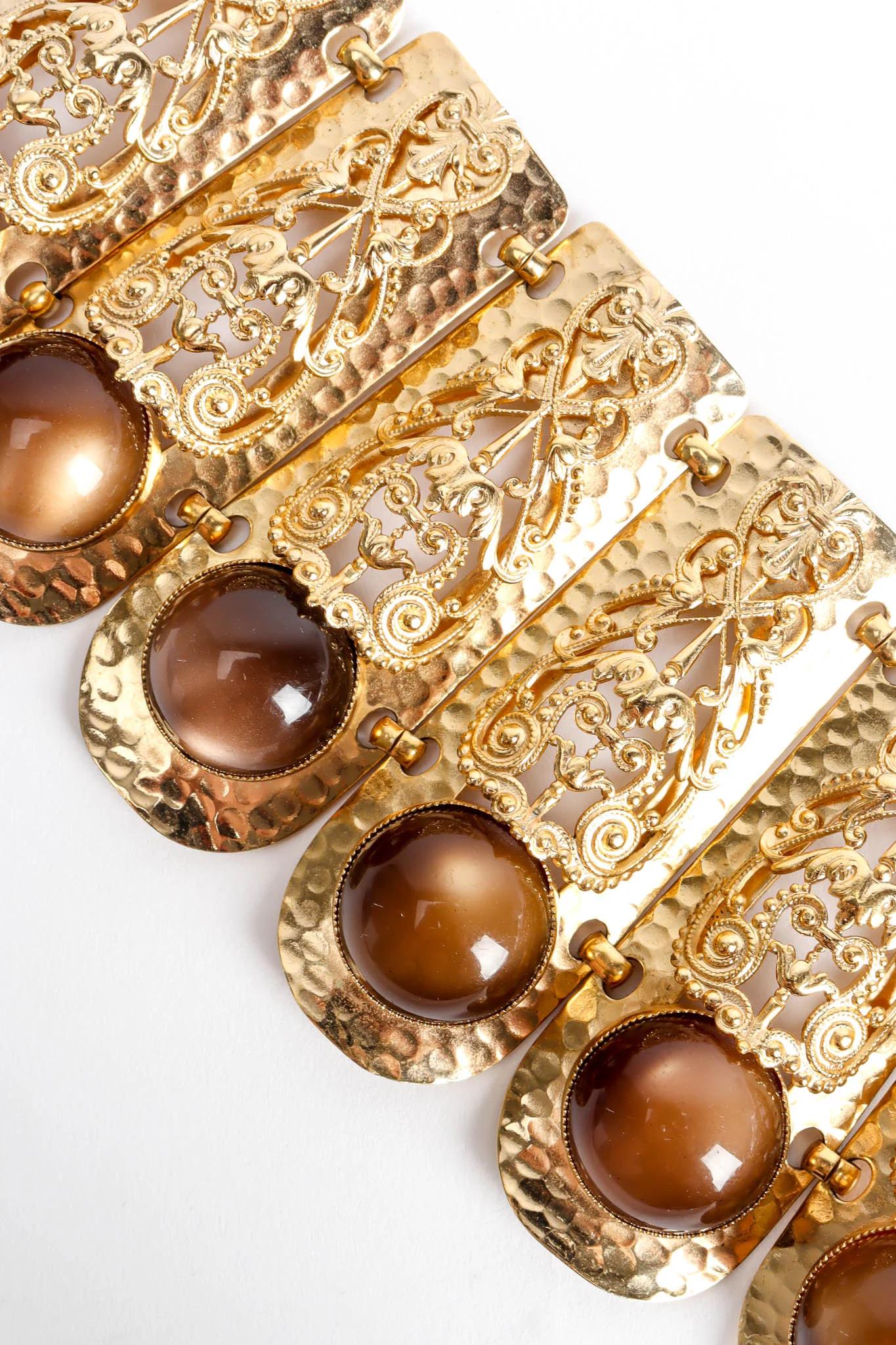 Moonstone Filigree Plate Bracelet - Image 5
