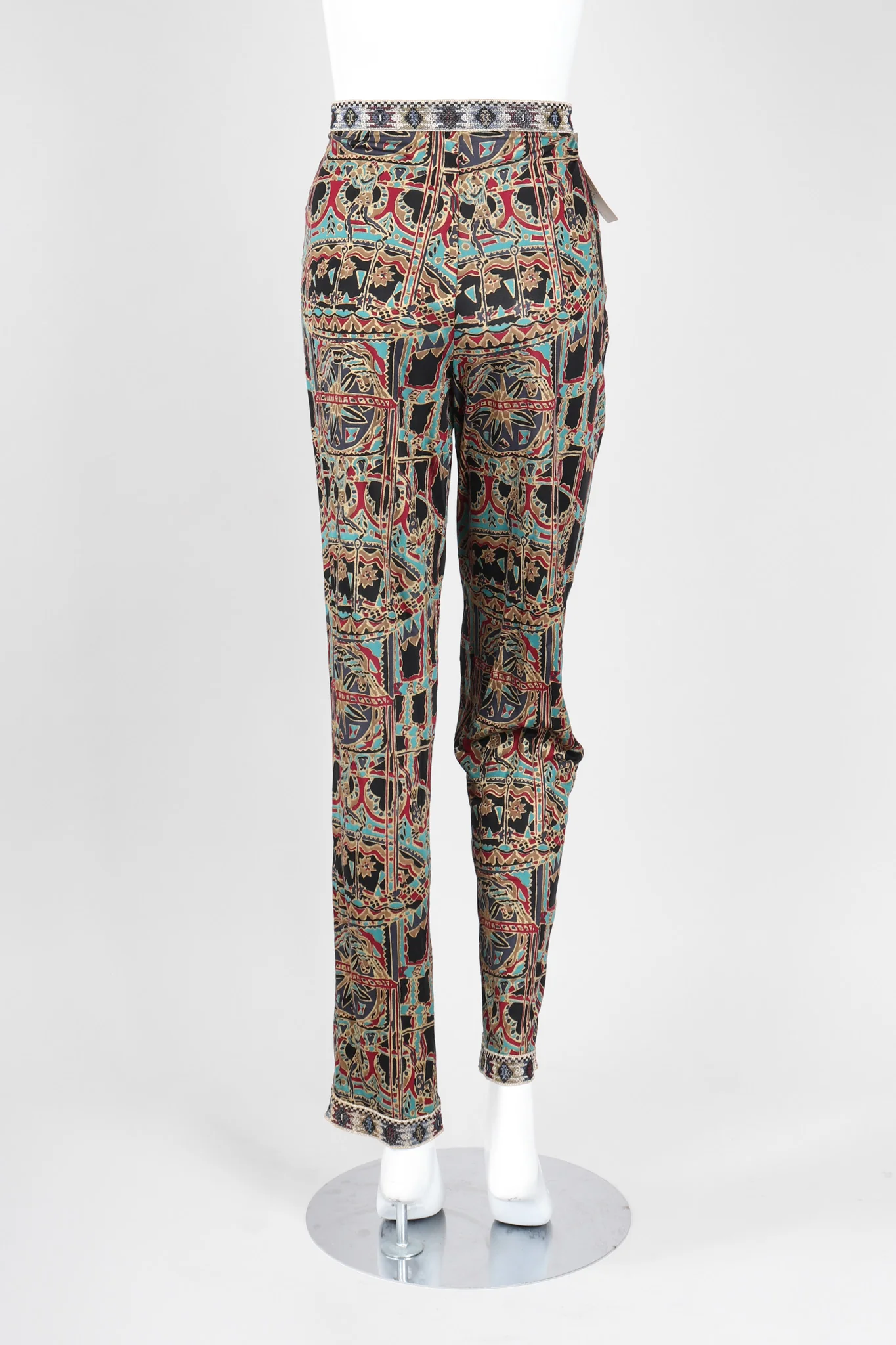 Moroccan Print Sequin Silk Leisure Set - Image 15