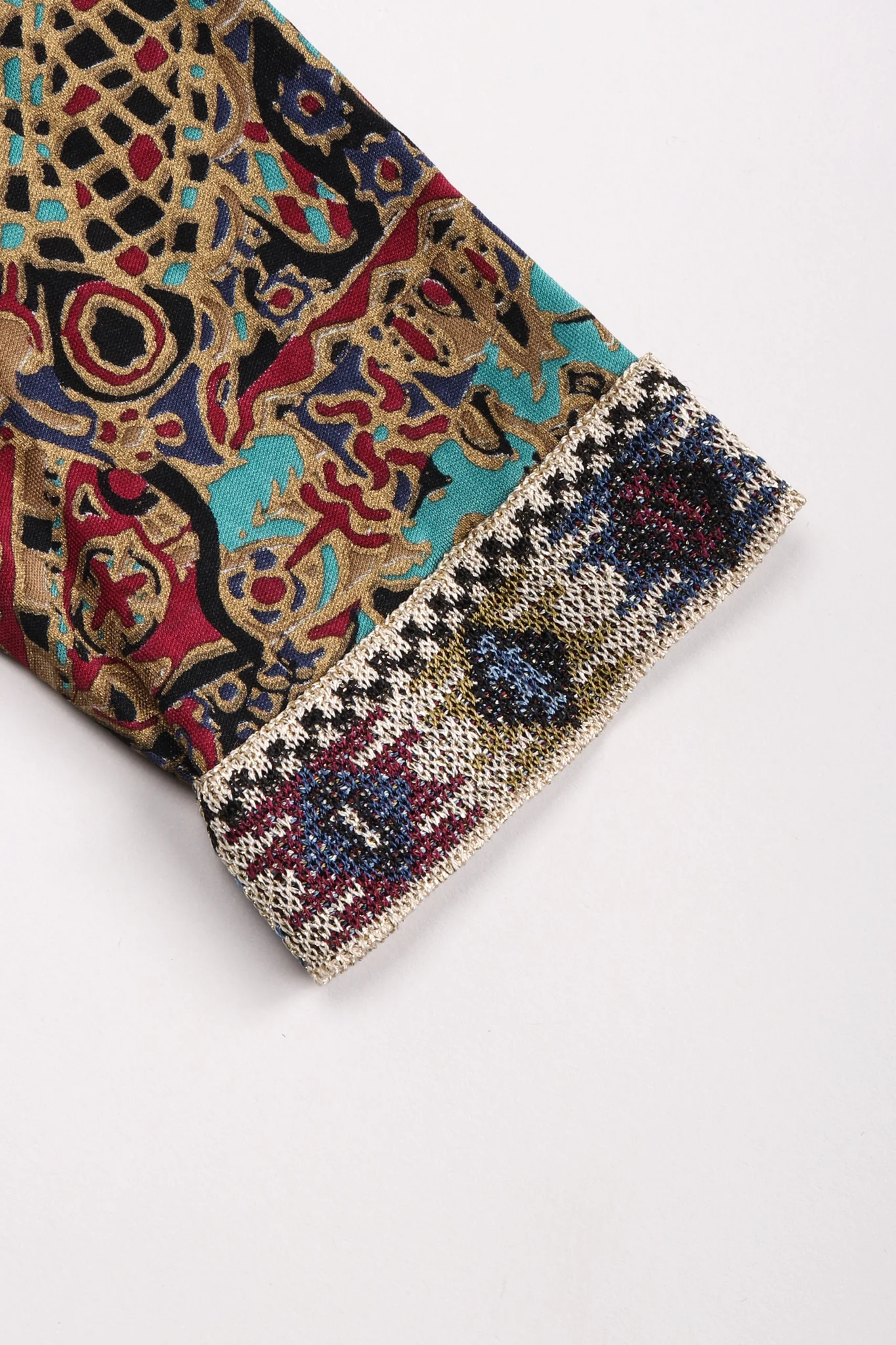 Moroccan Print Sequin Silk Leisure Set - Image 17