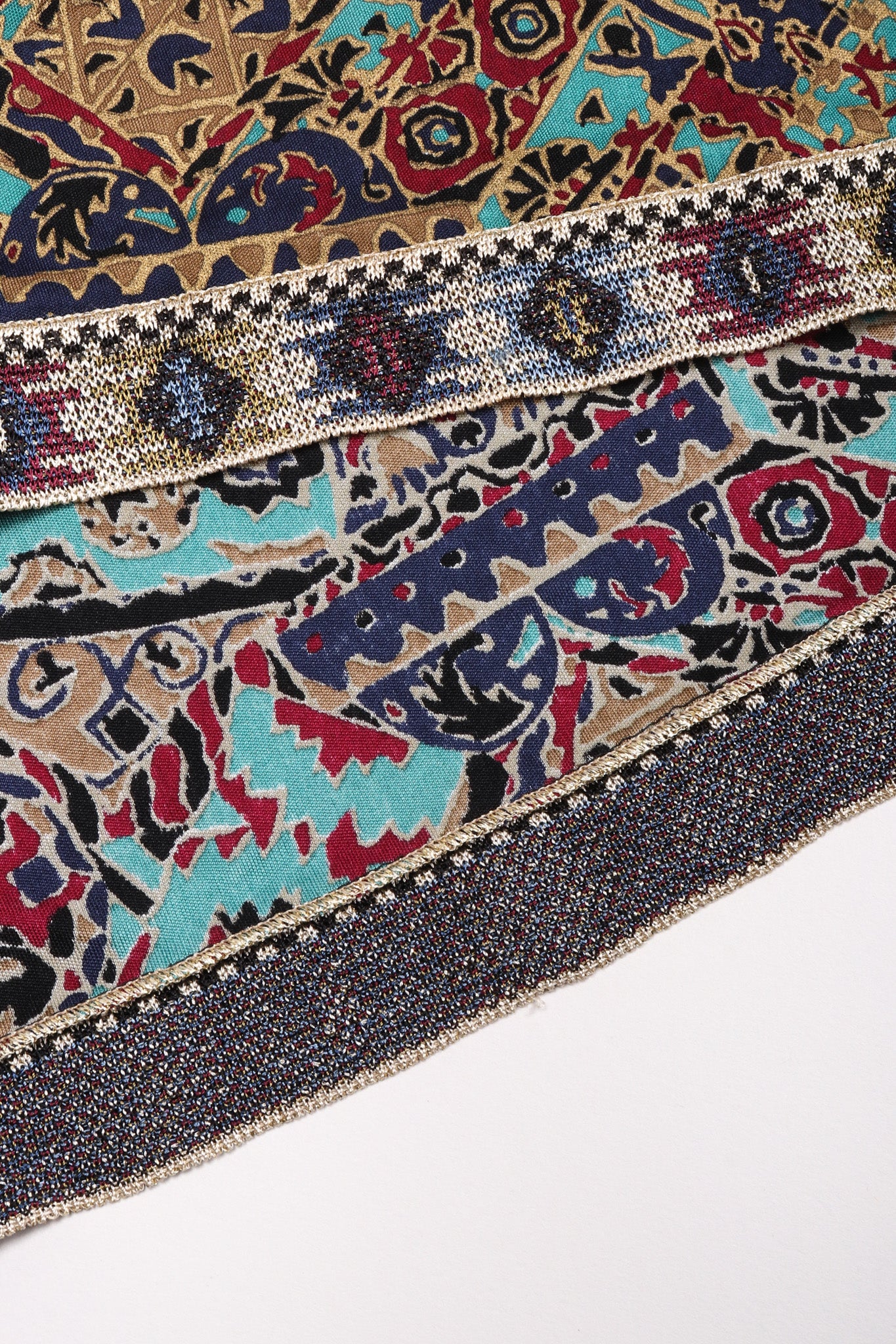 Moroccan Print Sequin Silk Leisure Set - Image 18