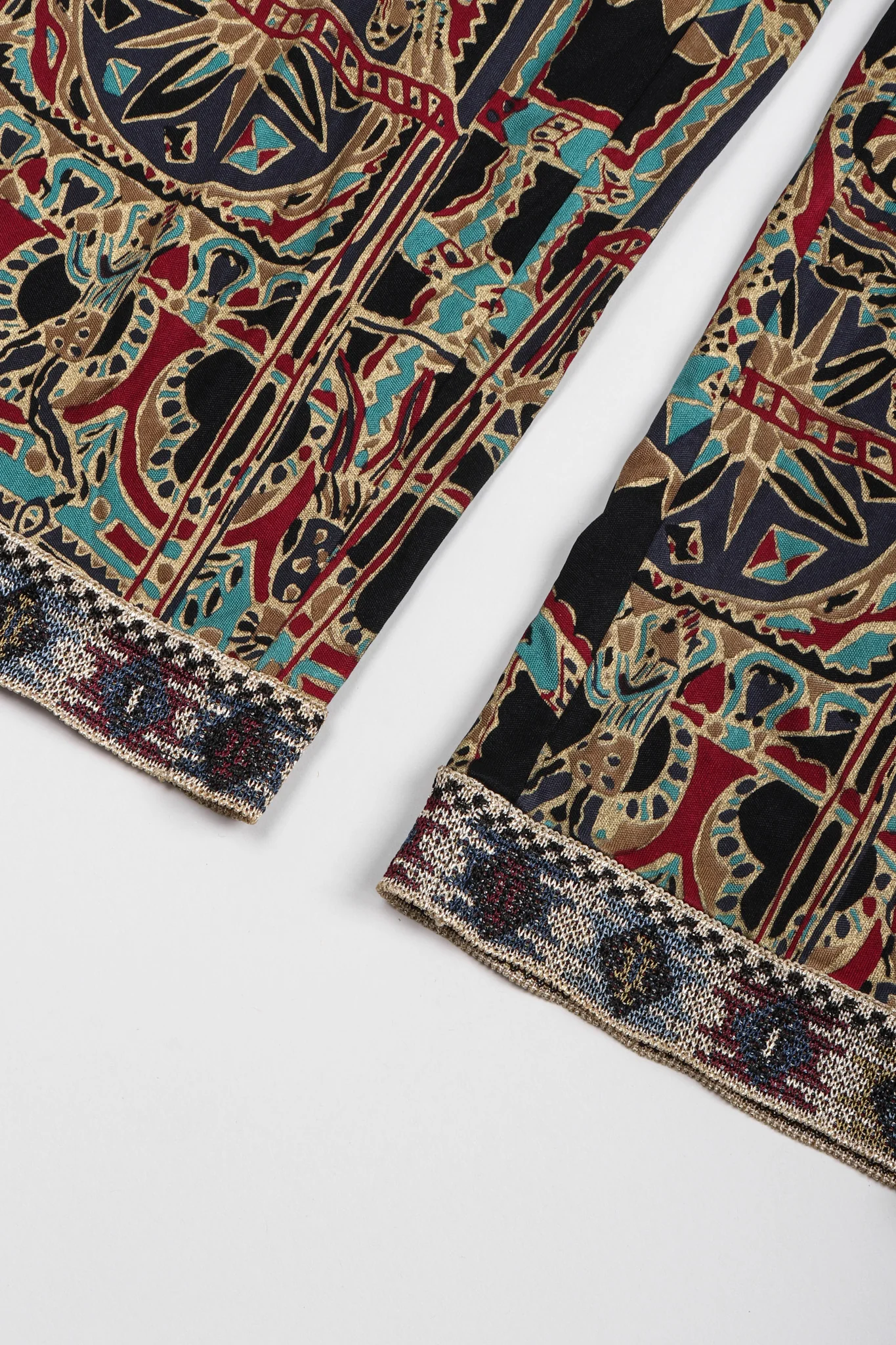 Moroccan Print Sequin Silk Leisure Set - Image 19