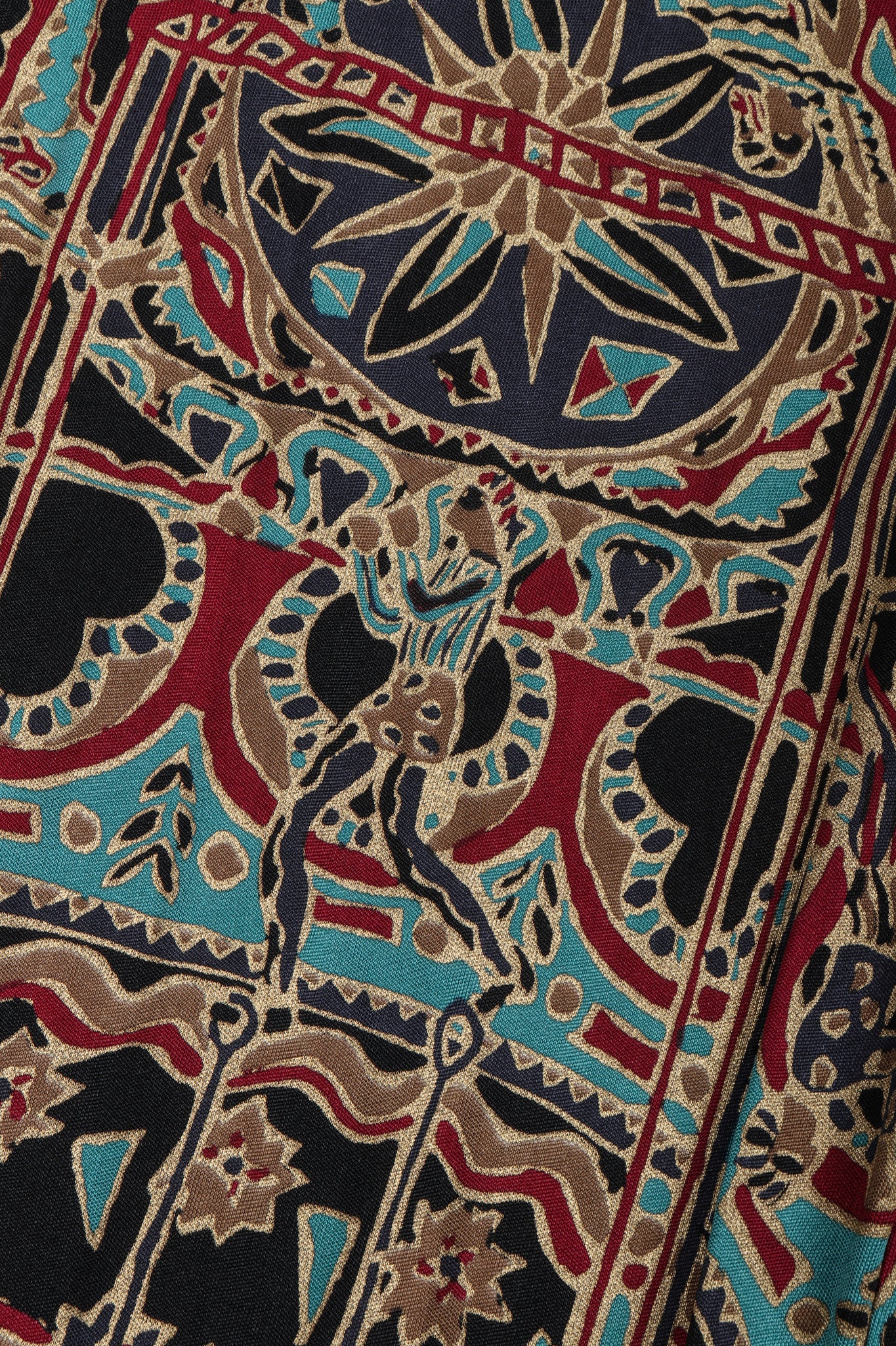 Moroccan Print Sequin Silk Leisure Set - Image 20